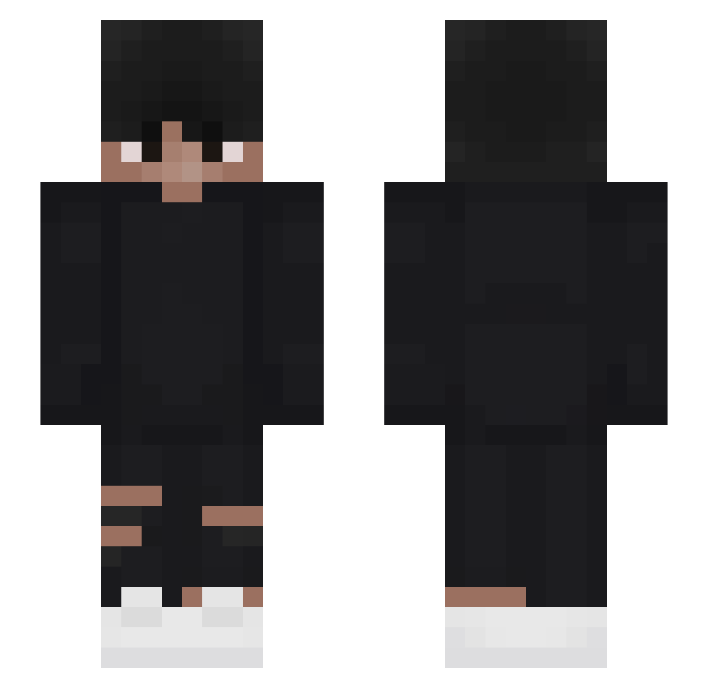 zlxqa Minecraft skin, front and back view