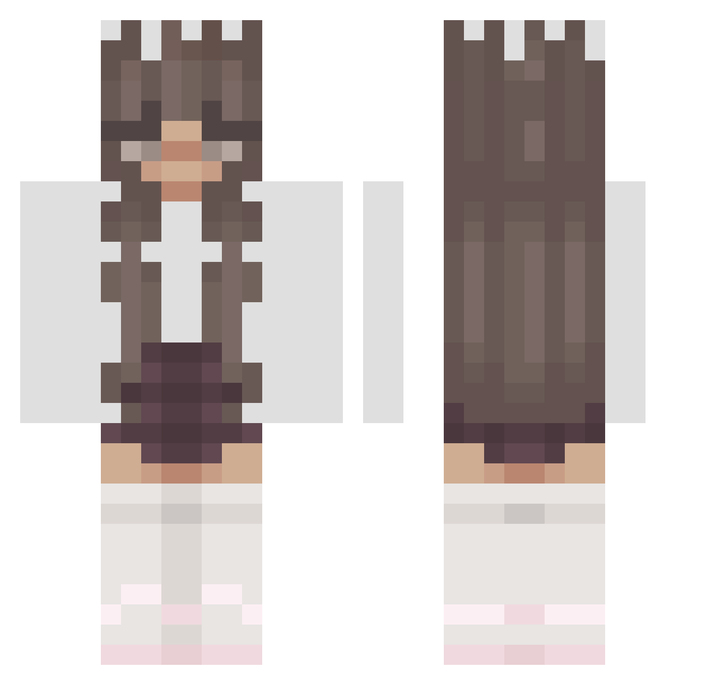 Rotox_ Minecraft skin, front and back view