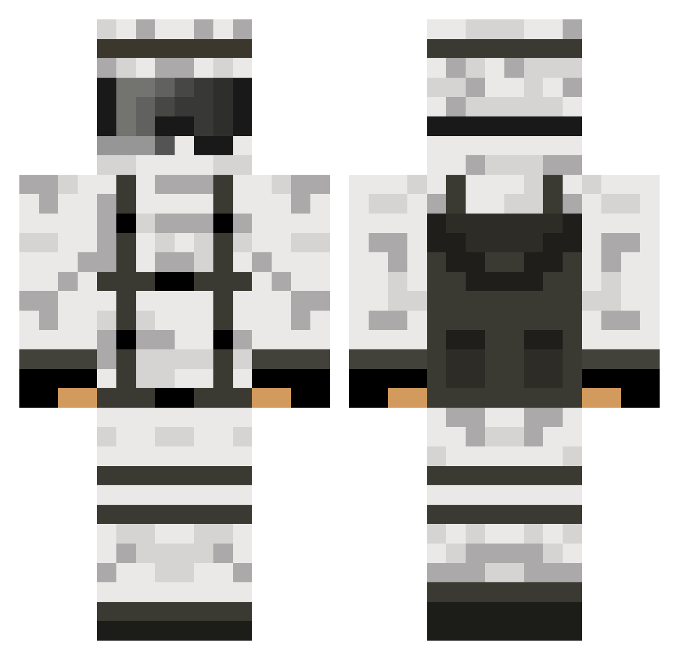 Stridsvagn81 Minecraft skin, front and back view