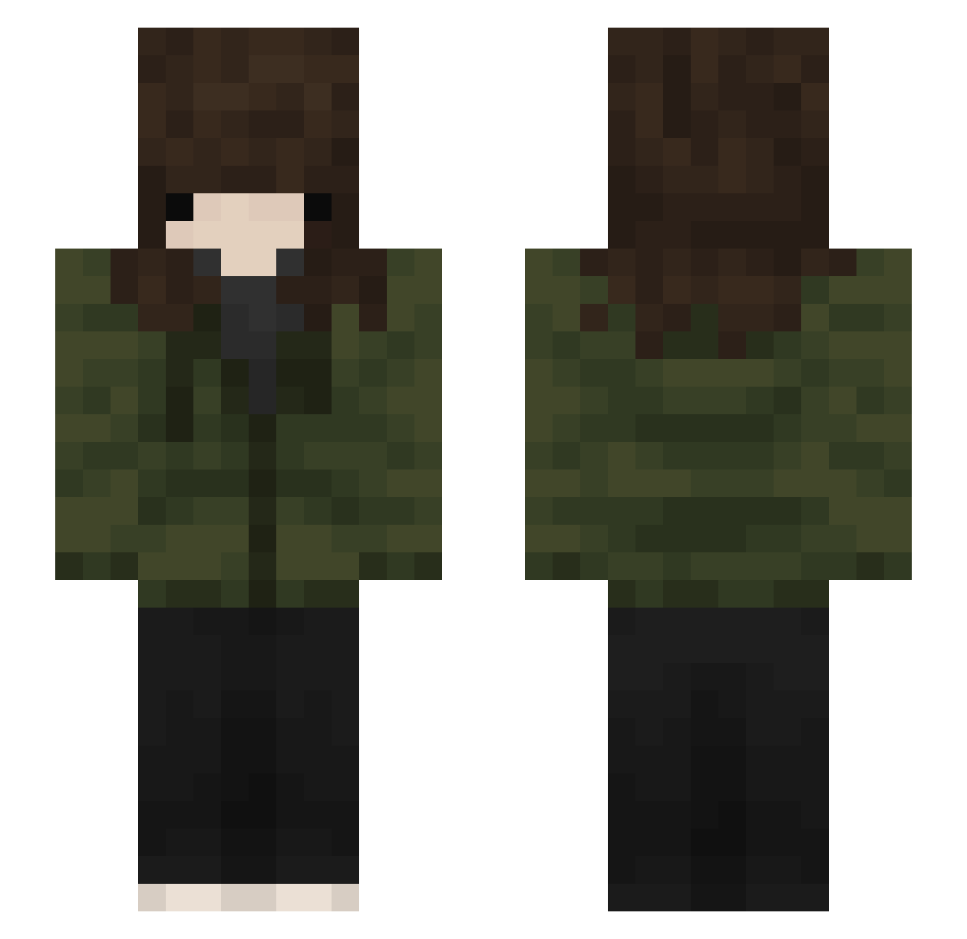 IAmMai_x Minecraft skin, front and back view