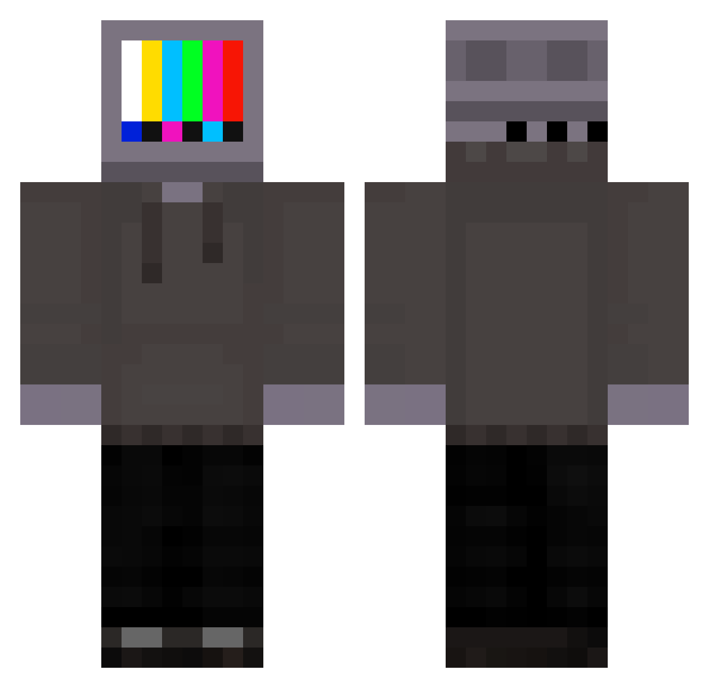 dreamgod1126 Minecraft skin, front and back view