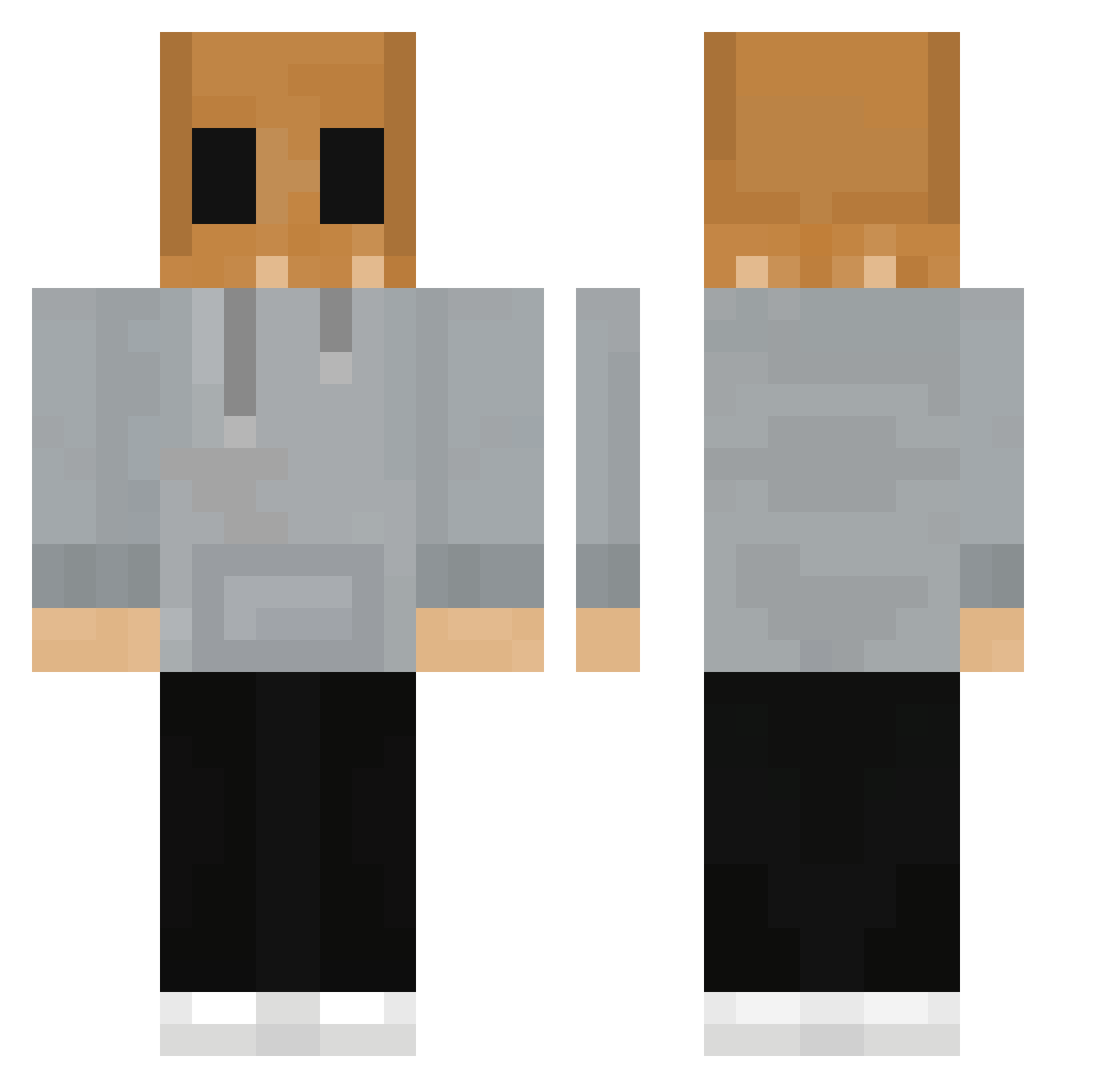 ALi56GG5007 Minecraft skin, front and back view