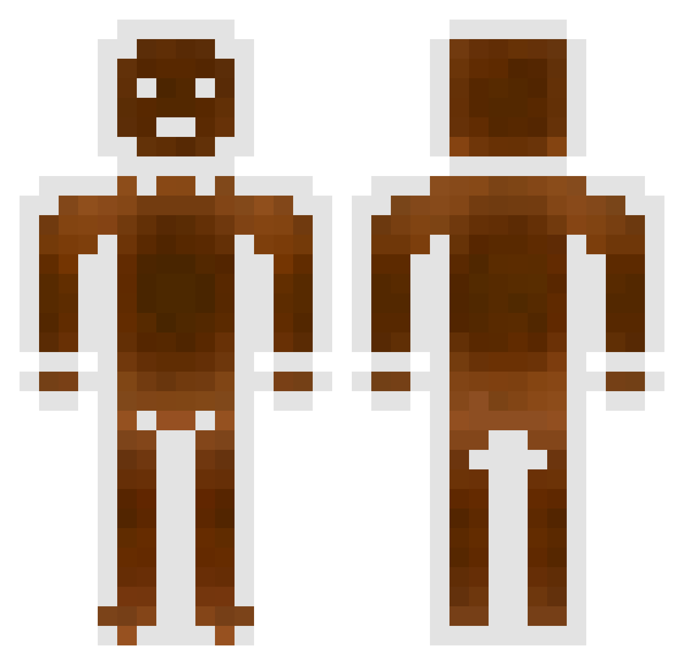 smellgogo Minecraft skin, front and back view