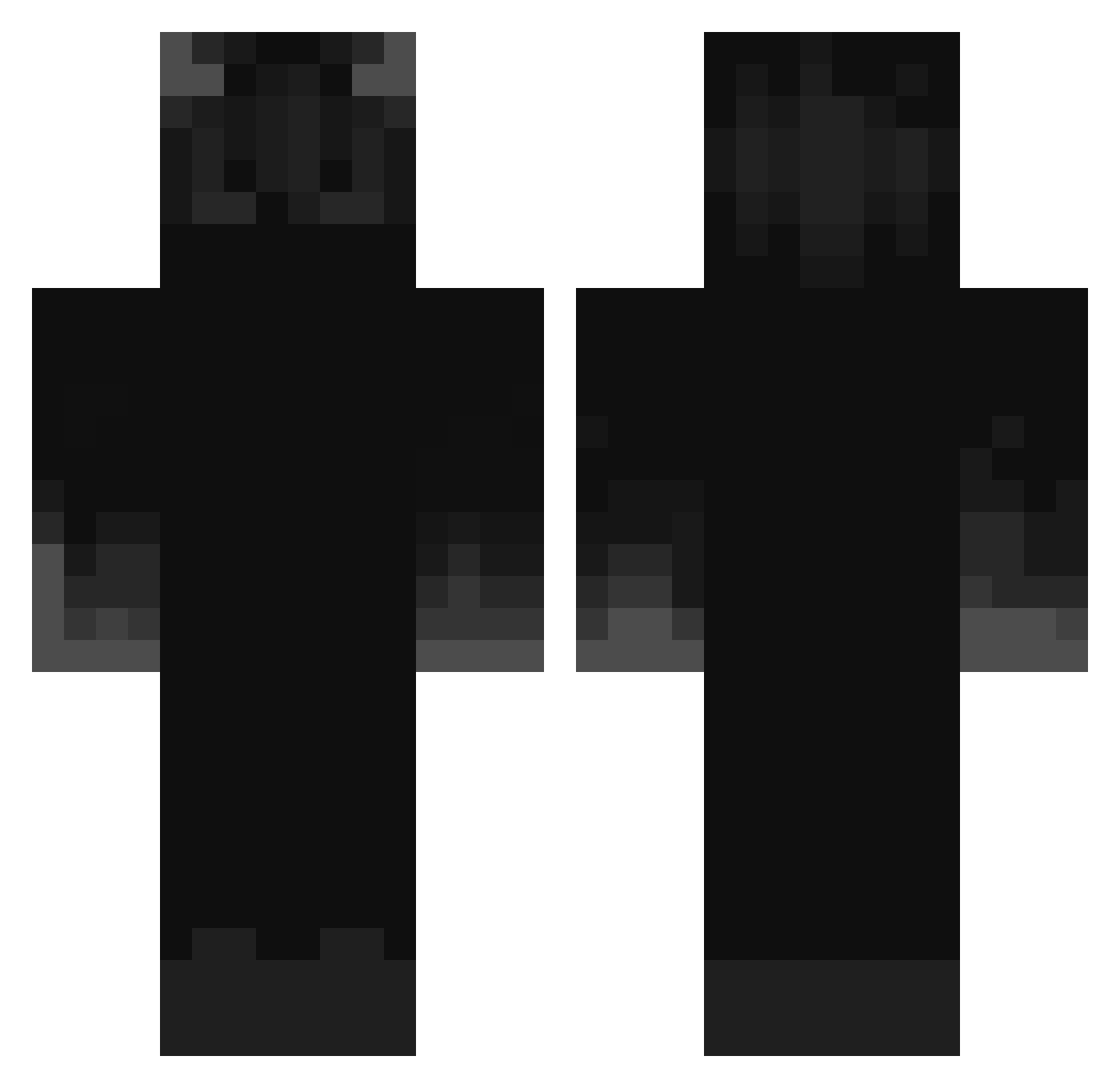 XMIGUEH Minecraft skin, front and back view