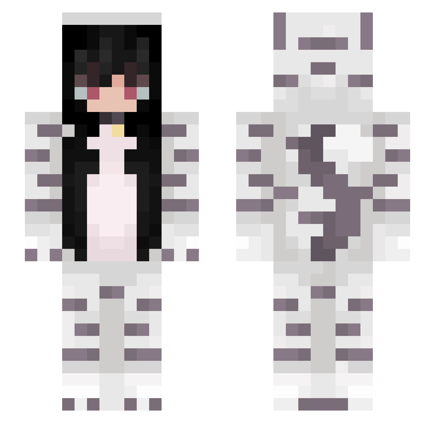 nako_s Minecraft skin, front and back view