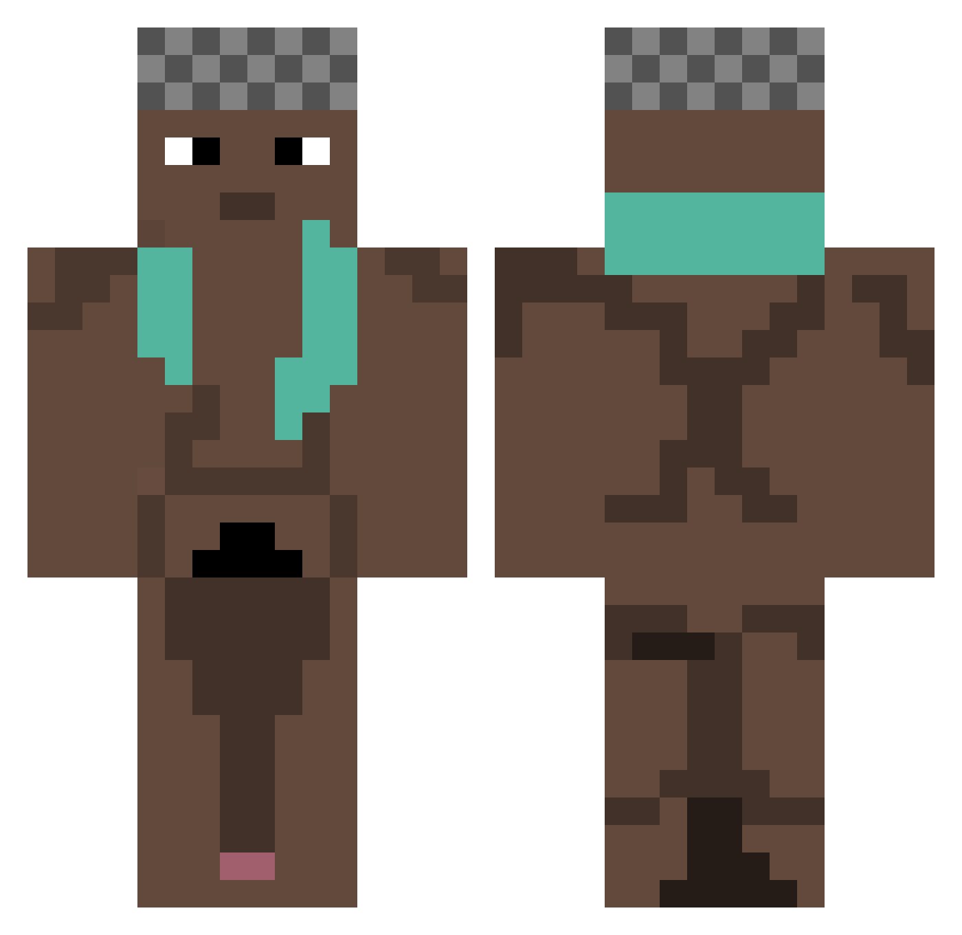 yrsthekid Minecraft skin, front and back view