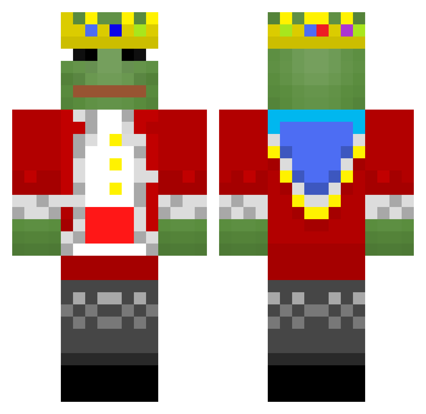 pxz_msmc_ic9 Minecraft skin, front and back view