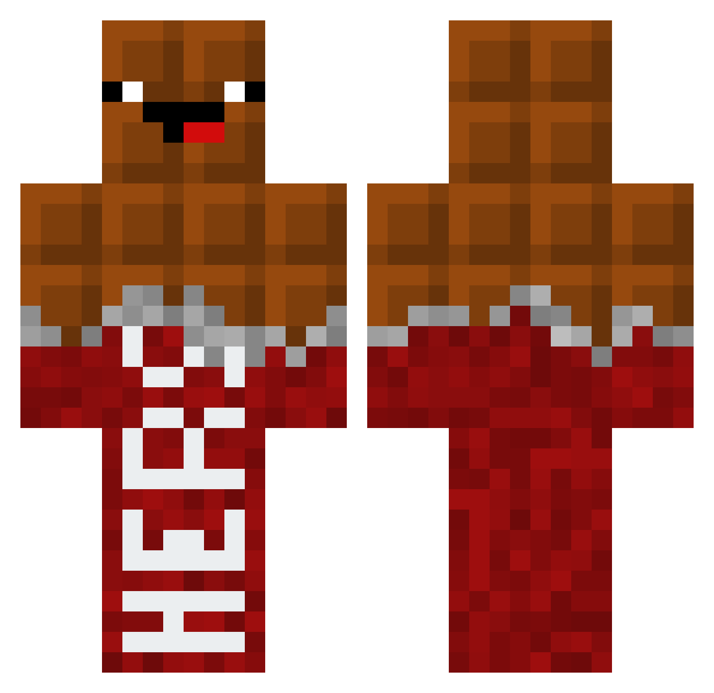 lilanuuu Minecraft skin, front and back view
