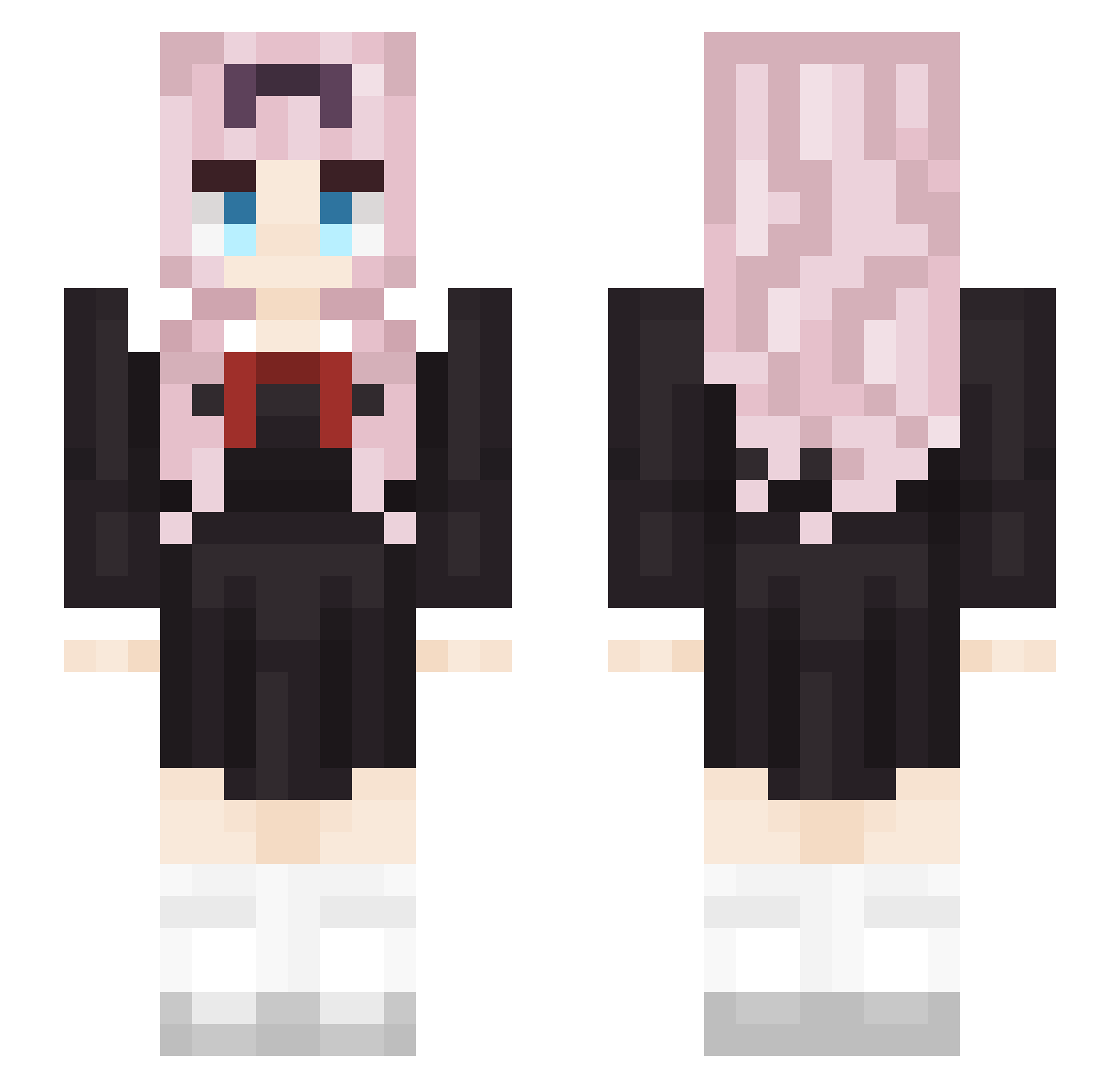 yakultbr8 Minecraft skin, front and back view