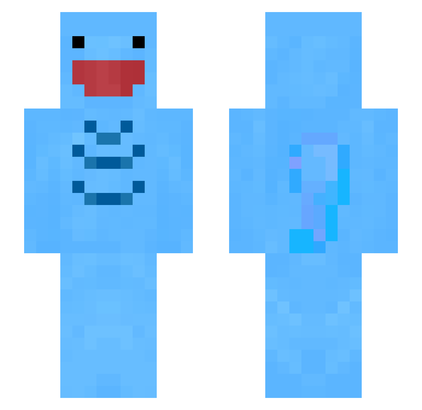 Joj0_ Minecraft skin, front and back view