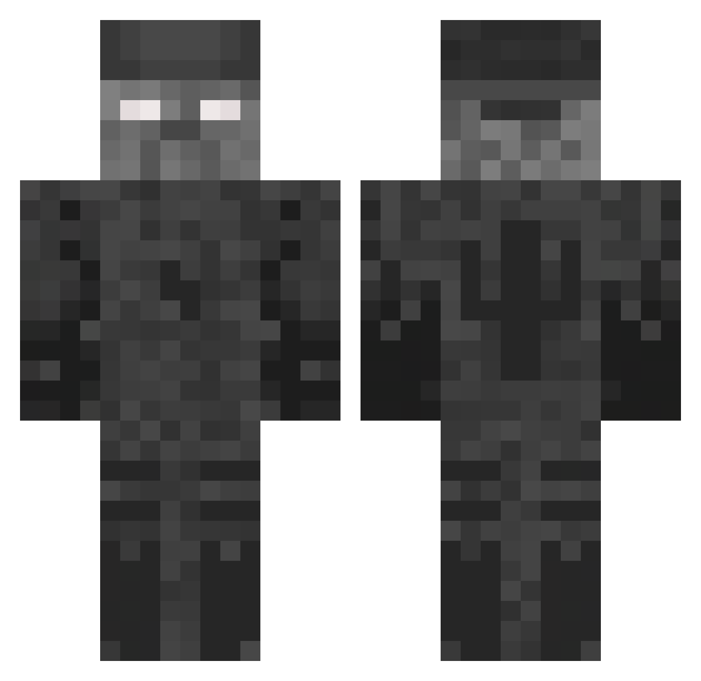 S4pphir3h Minecraft skin, front and back view