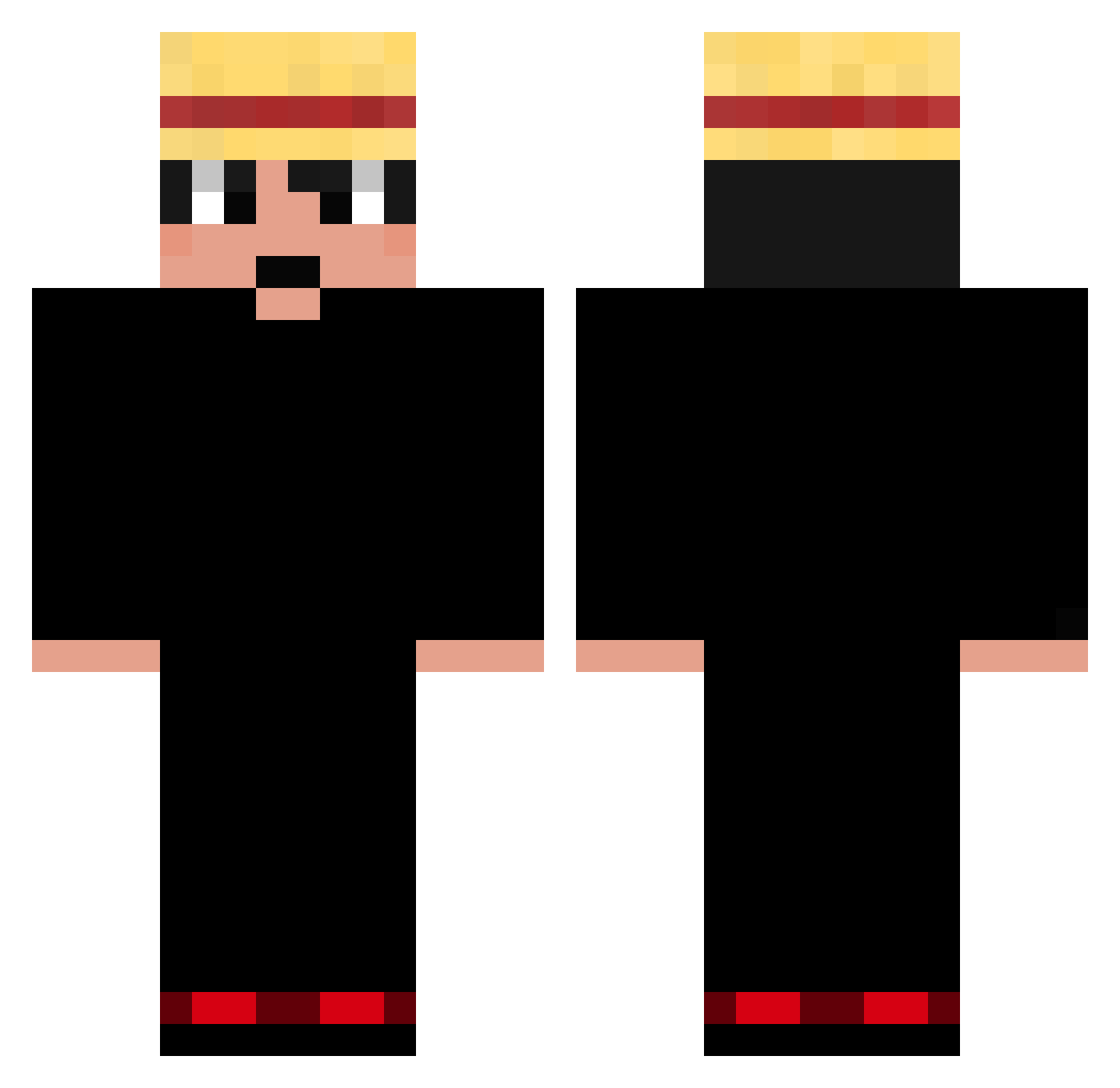 SHALLOOOOW Minecraft skin, front and back view