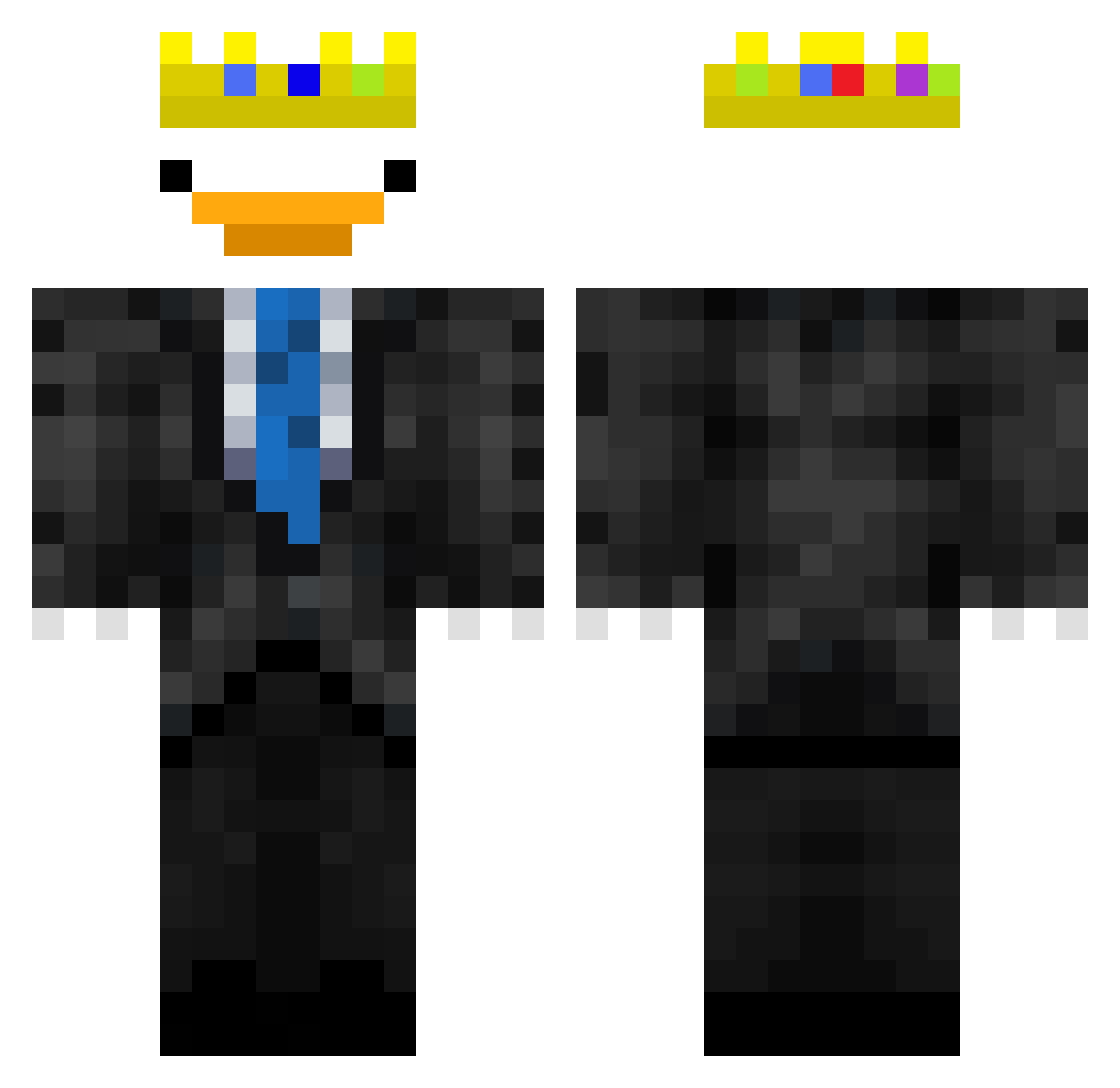 Ty_Lydo Minecraft skin, front and back view