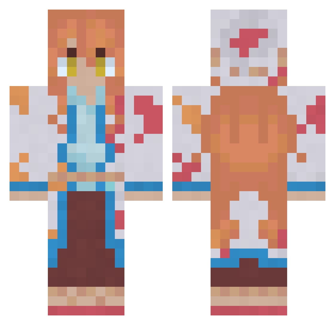 peculiarpelican5 Minecraft skin, front and back view