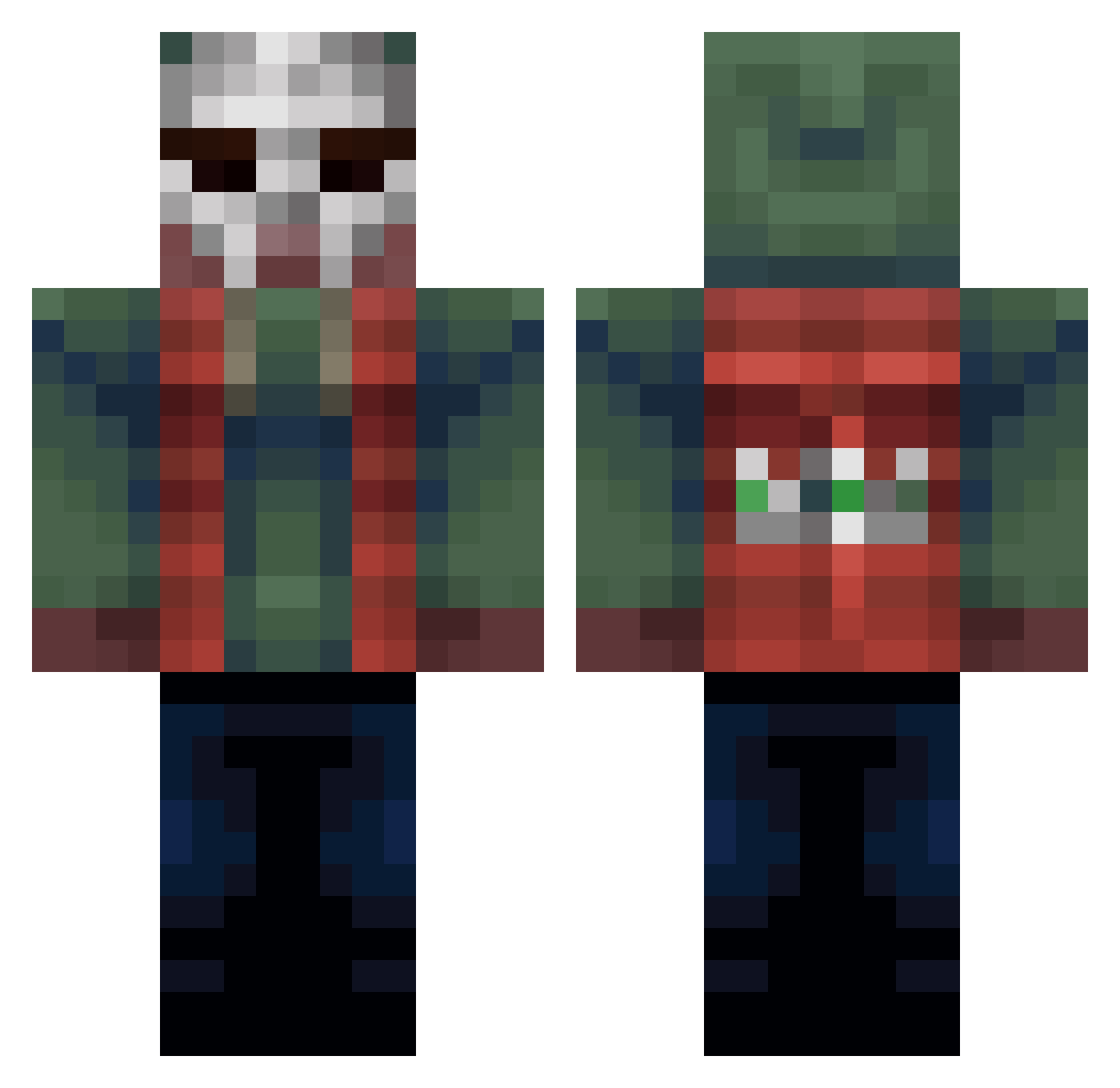 camerino_ Minecraft skin, front and back view