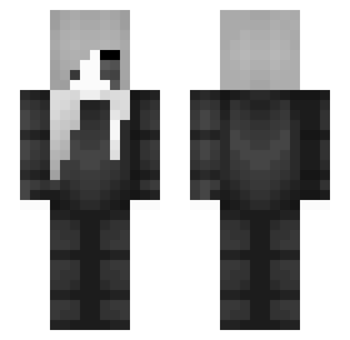 Richardzm Minecraft skin, front and back view