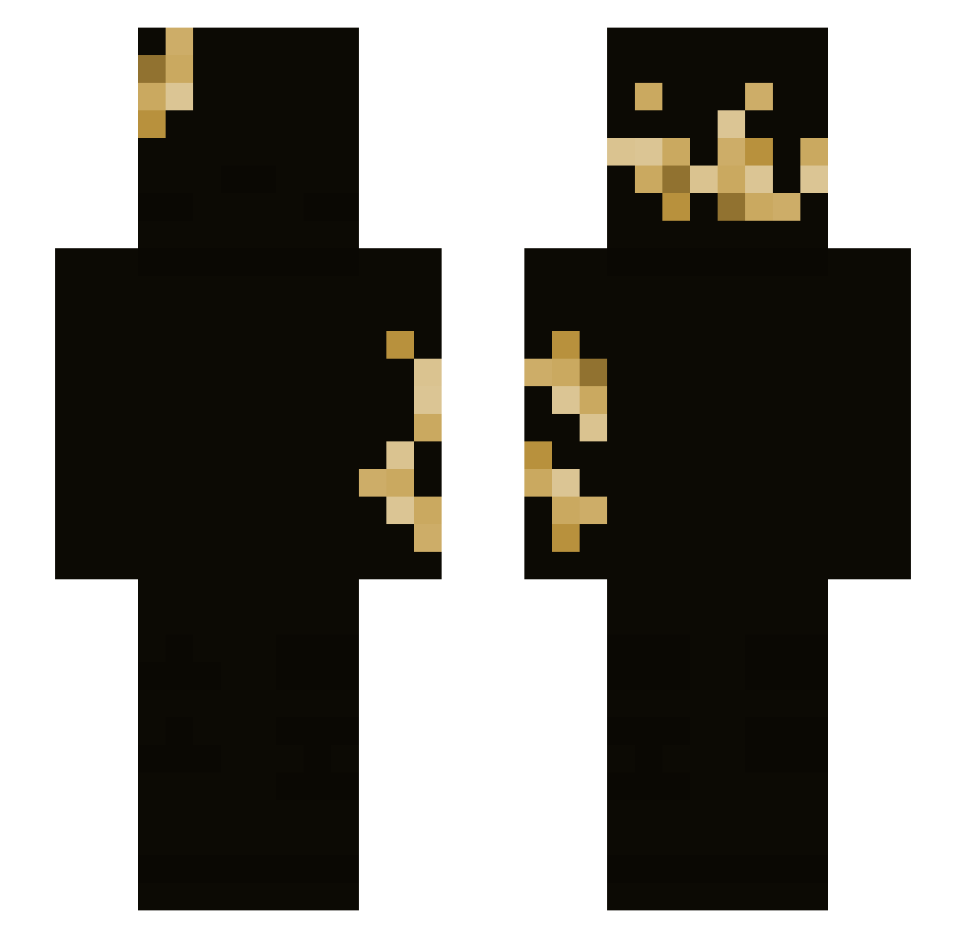 Ax1um_ Minecraft skin, front and back view
