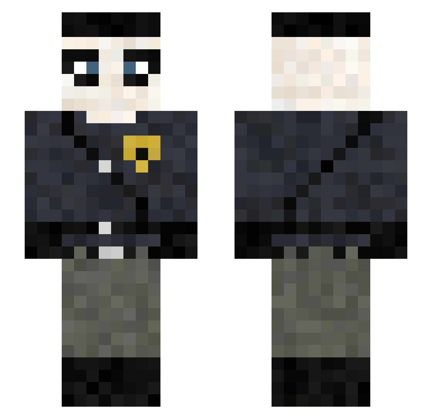 cjmd2002 Minecraft skin, front and back view