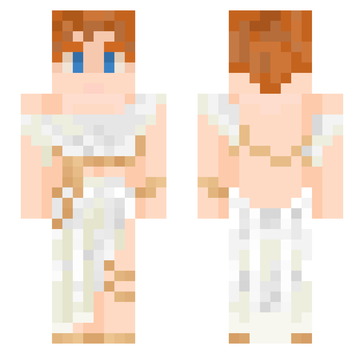 Chefs07 Minecraft skin, front and back view