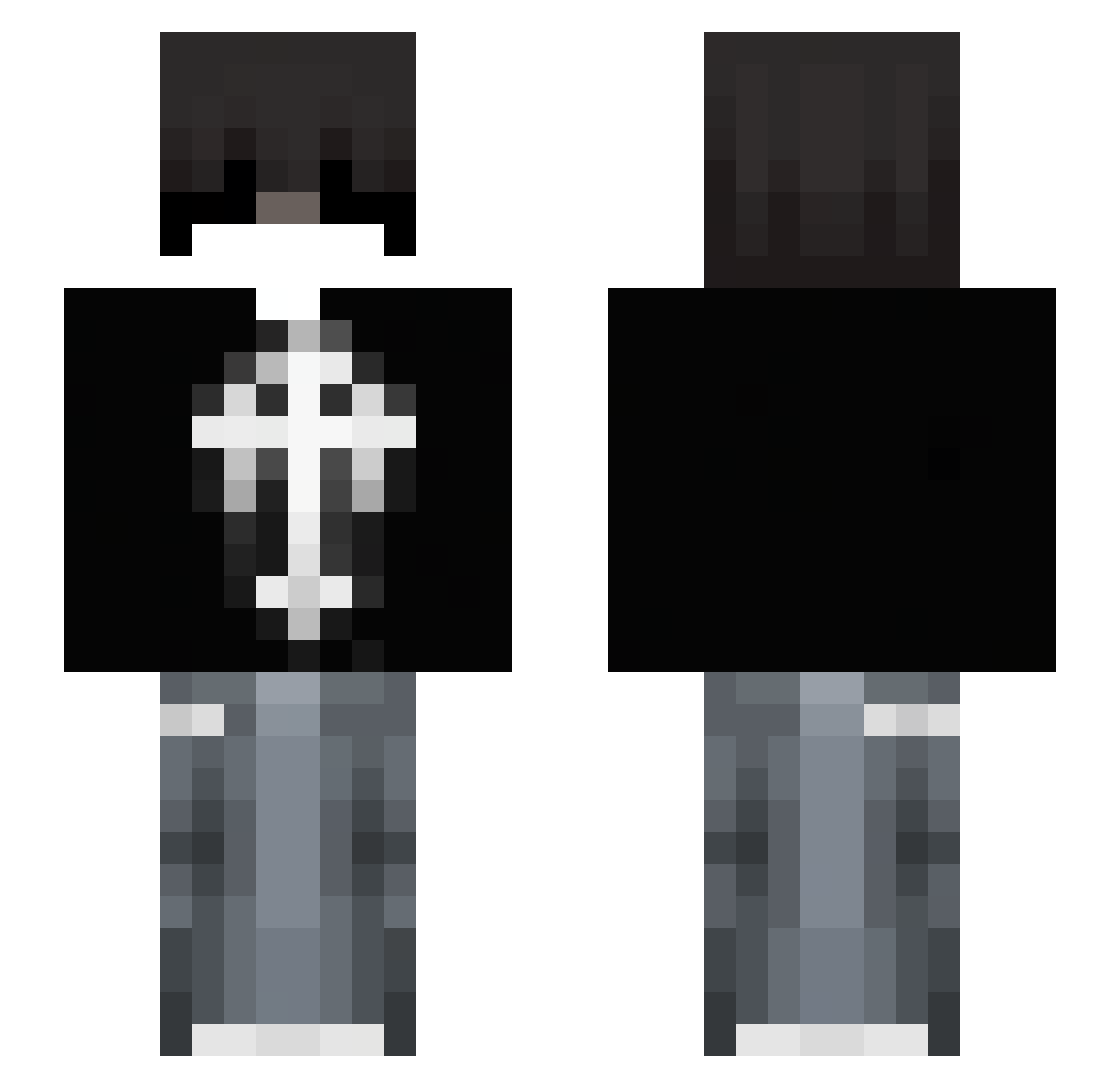 iZylexxqy Minecraft skin, front and back view