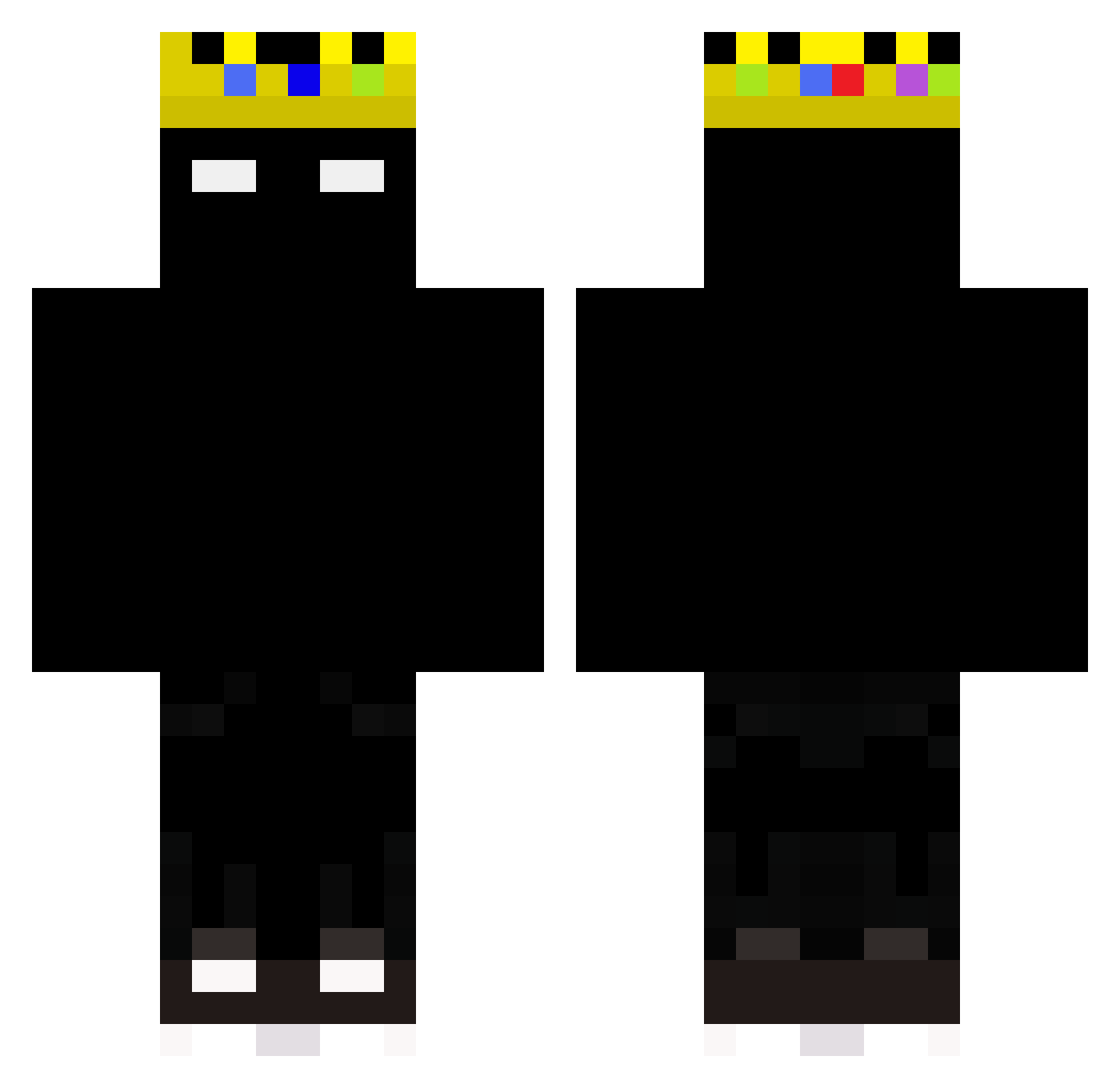 semi639 Minecraft skin, front and back view