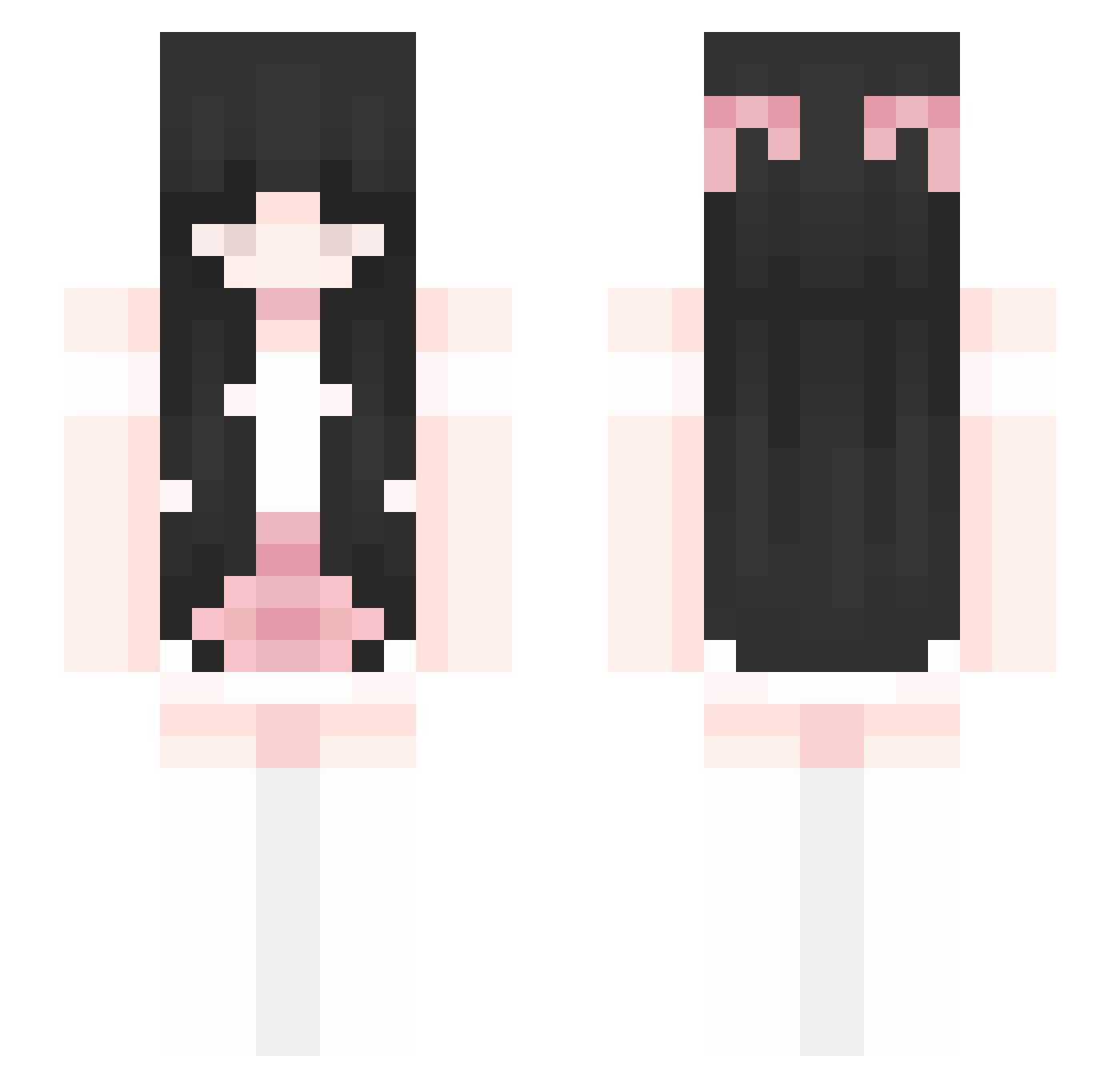 vampyriie Minecraft skin, front and back view