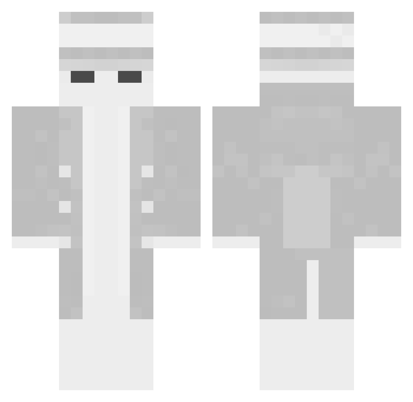 Sasoskyy Minecraft skin, front and back view