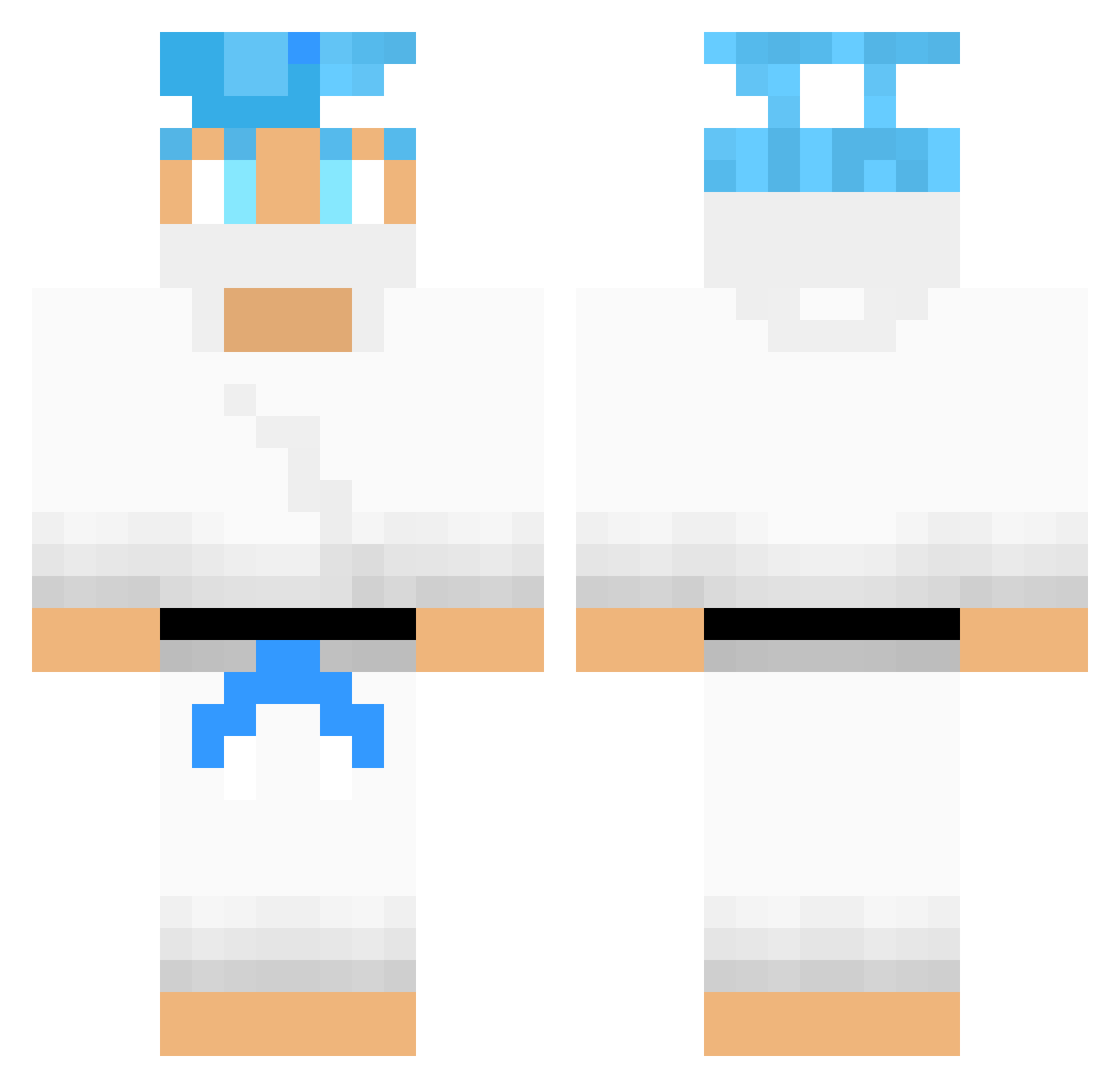 saidhym Minecraft skin, front and back view