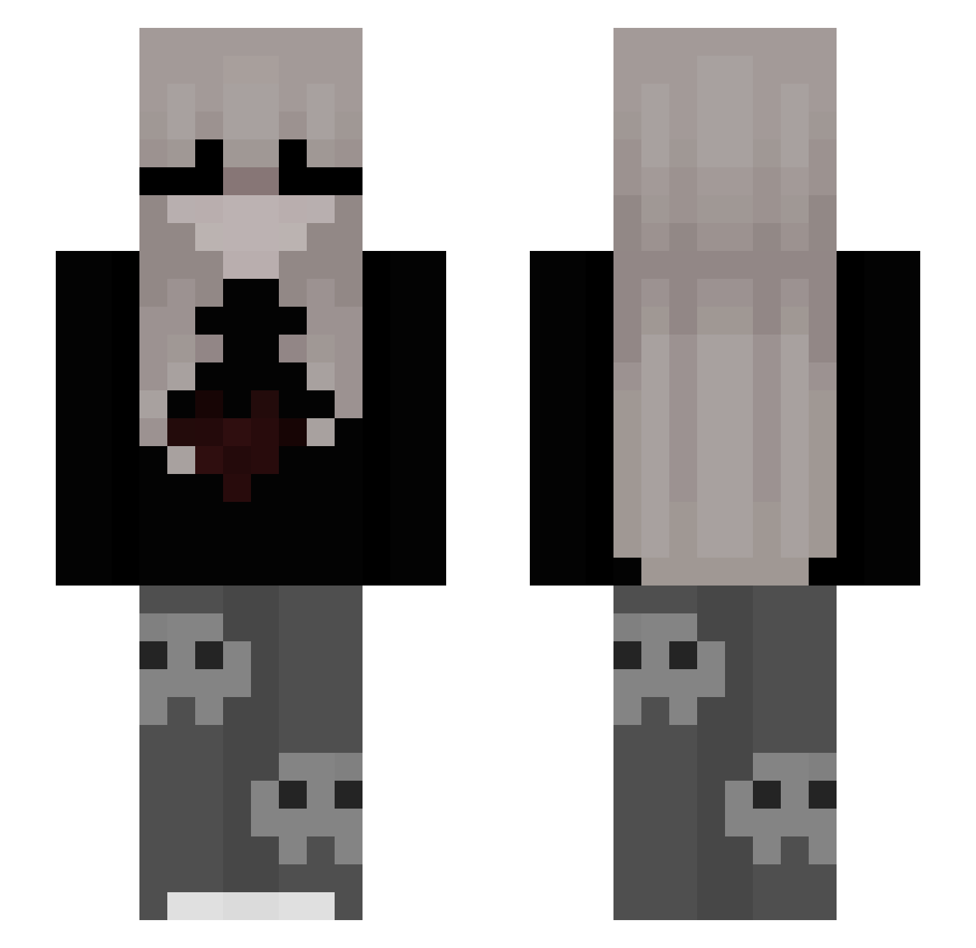 The_LeonieDu21 Minecraft skin, front and back view