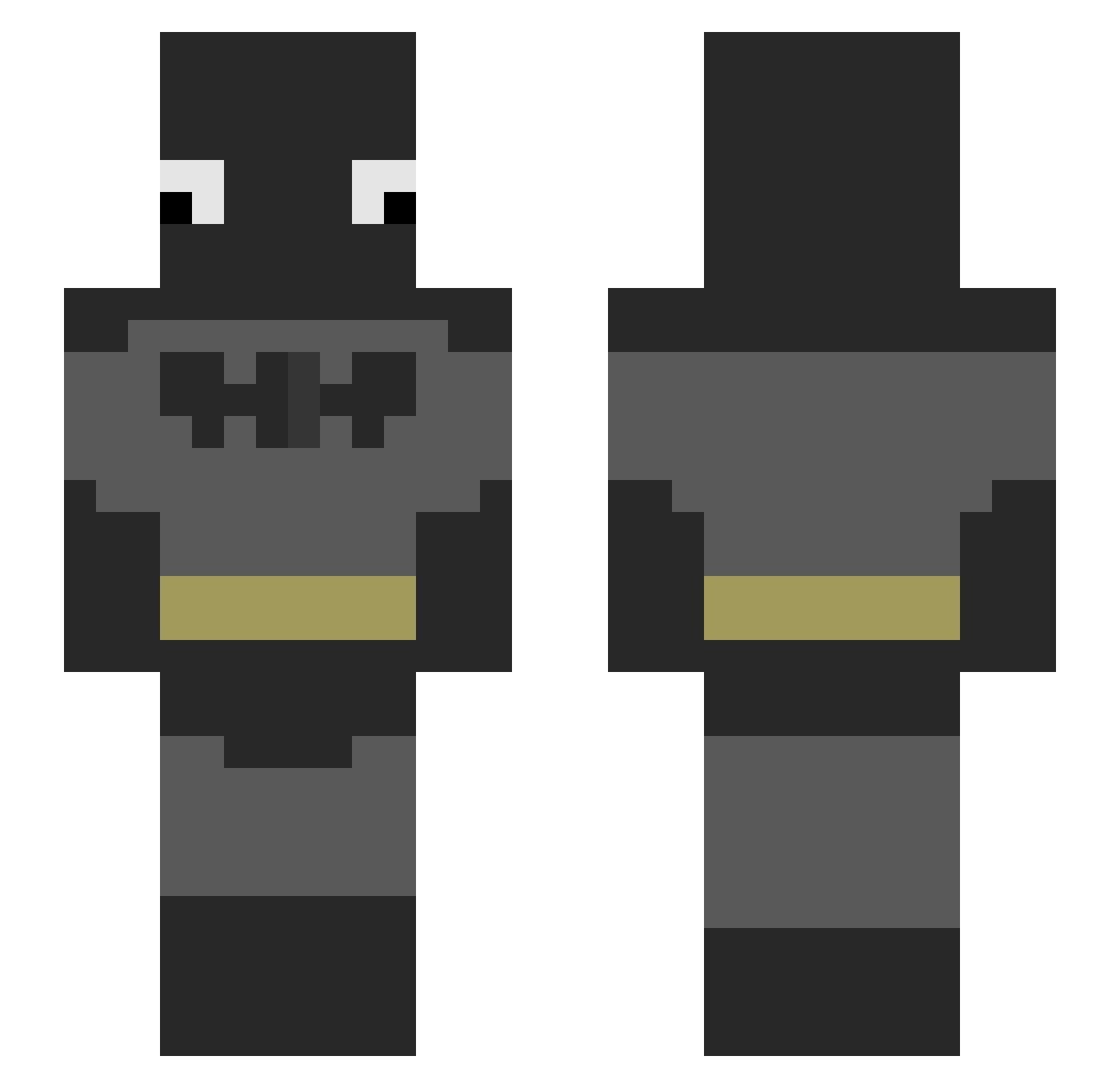 xLeeyZz Minecraft skin, front and back view