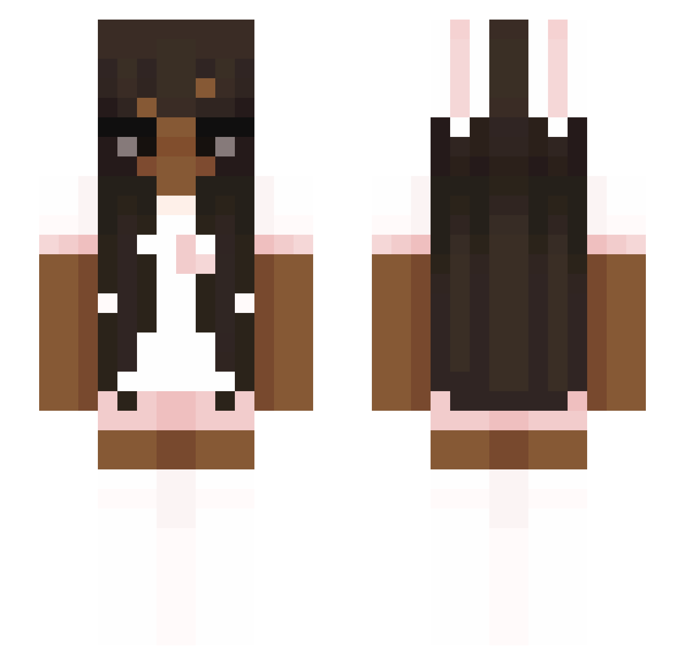 xvmqra Minecraft skin, front and back view