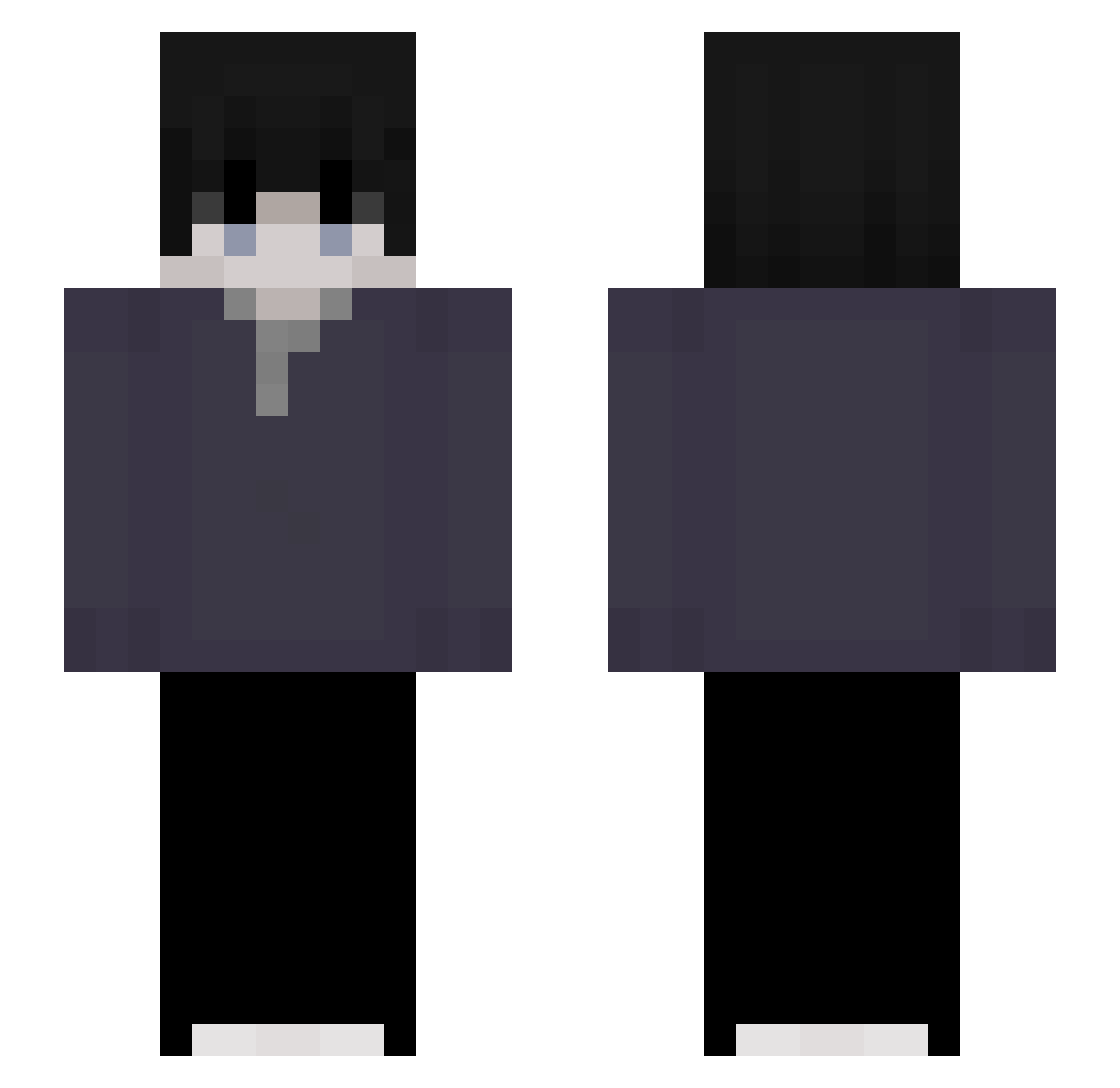 TanksGG Minecraft skin, front and back view