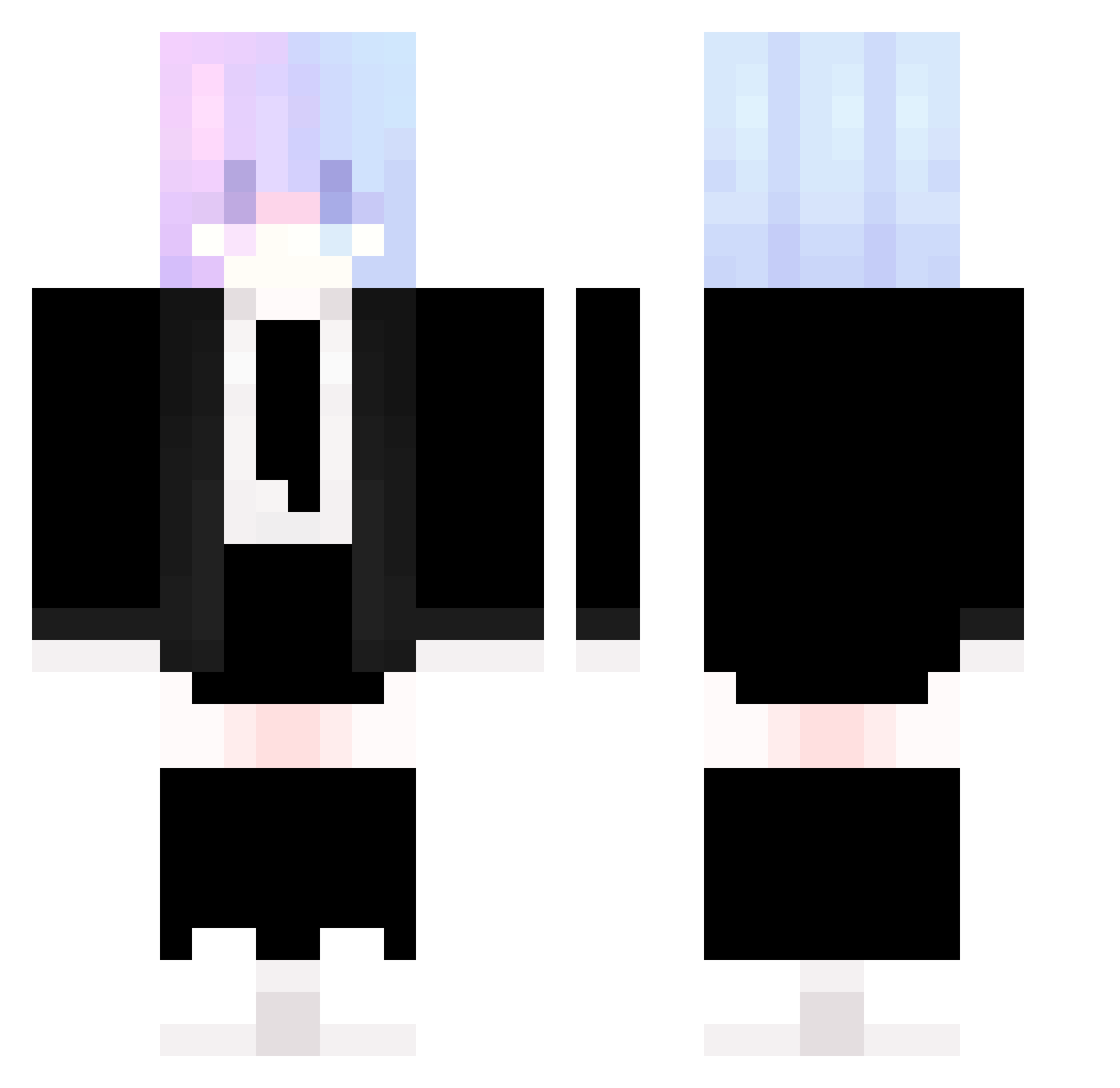 zundamoti_2004 Minecraft skin, front and back view
