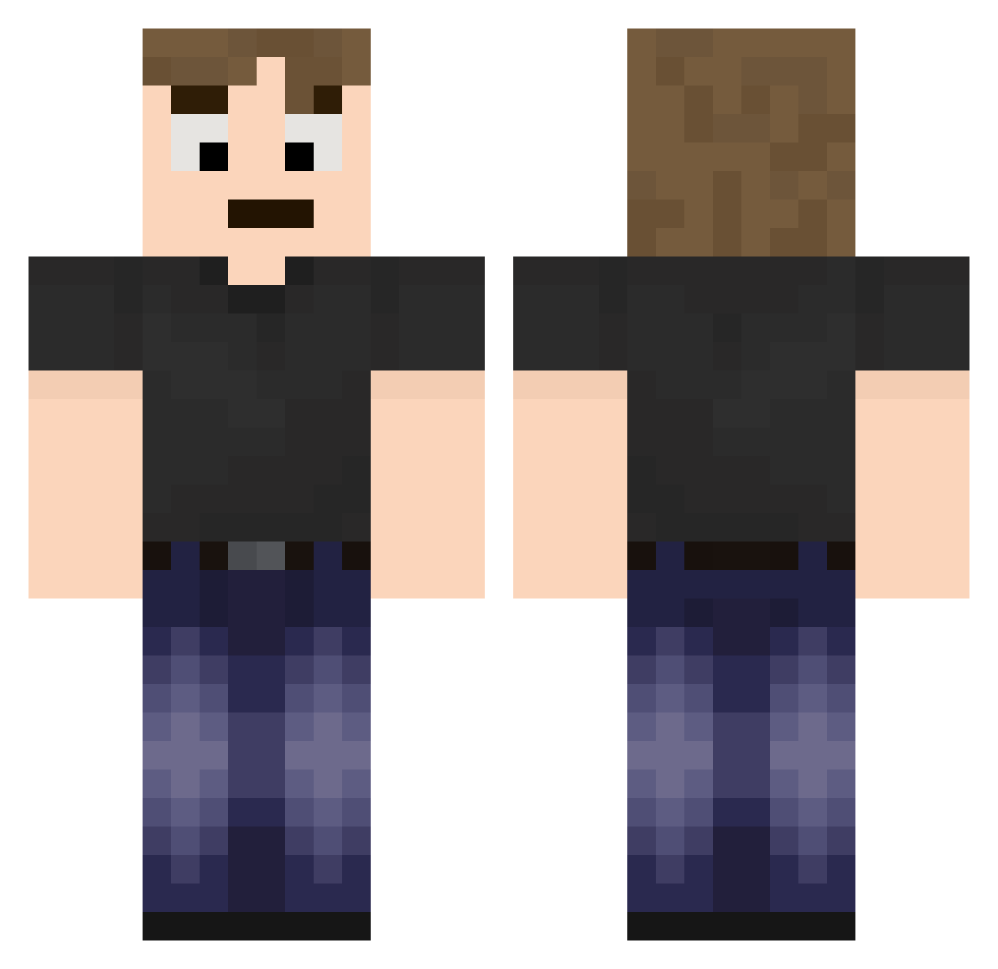 StreichWurst09 Minecraft skin, front and back view
