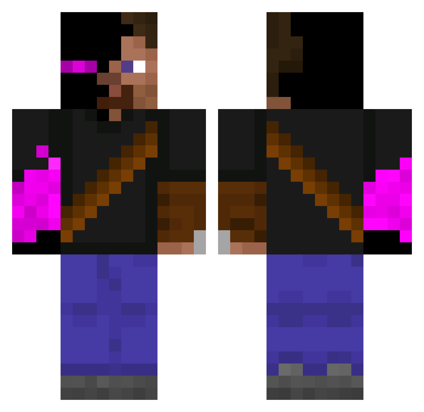 LightTurtle427 Minecraft skin, front and back view