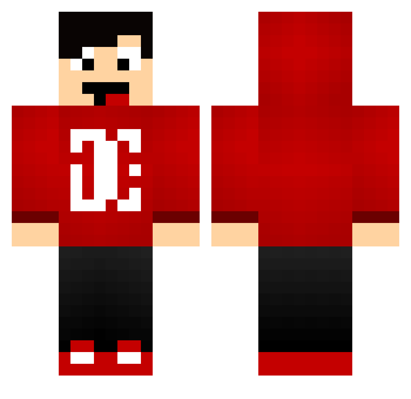 xpawelekk_ Minecraft skin, front and back view