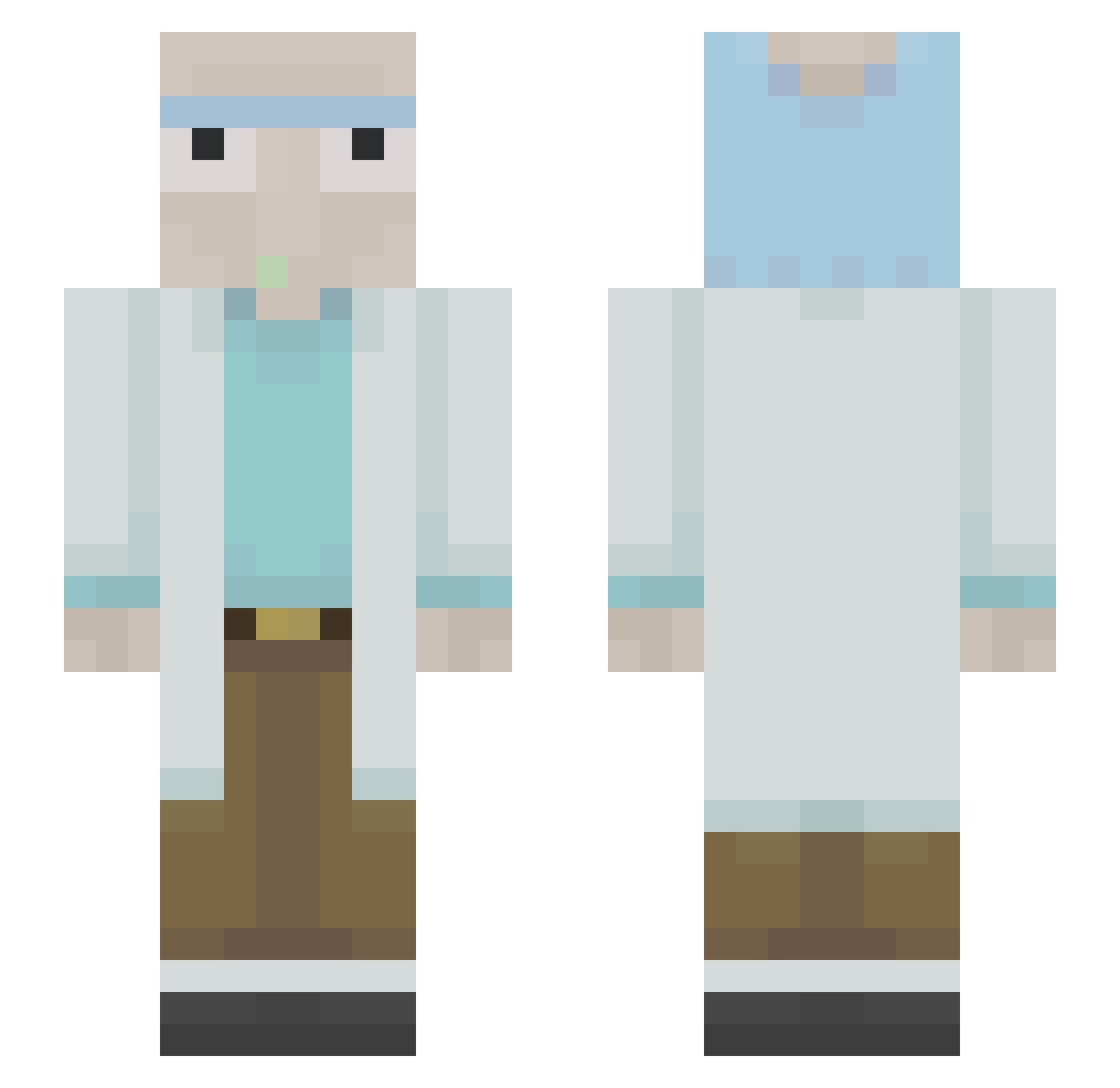 liamx417 Minecraft skin, front and back view