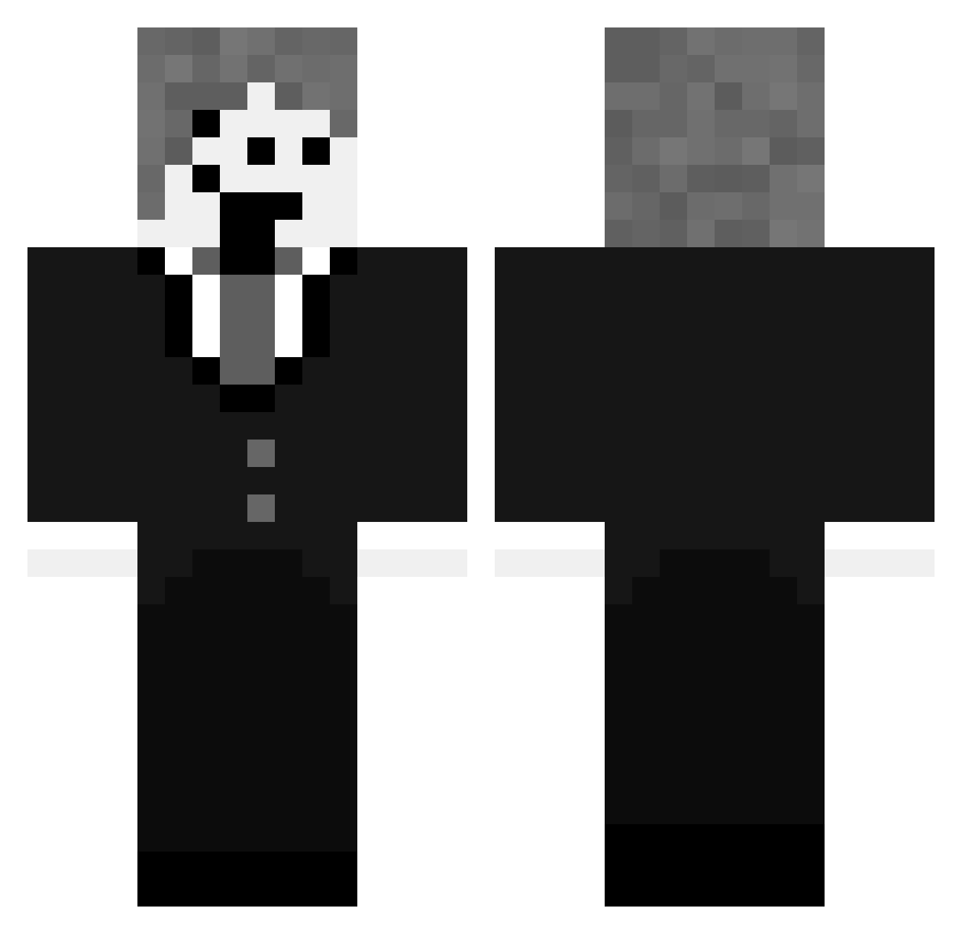 TemmieFan_922 Minecraft skin, front and back view
