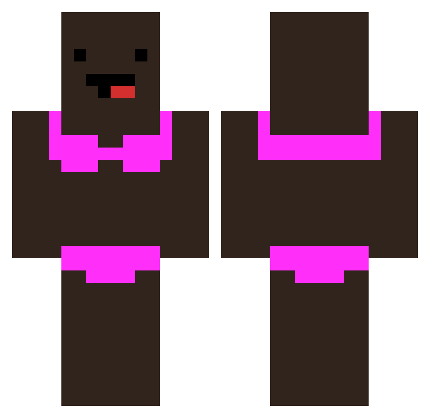 stichisthebest Minecraft skin, front and back view