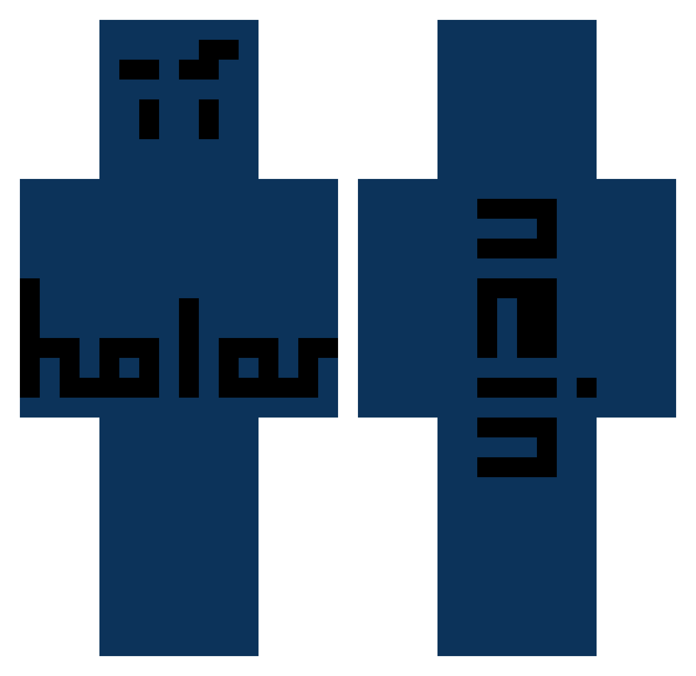 Shadow_1_5 Minecraft skin, front and back view