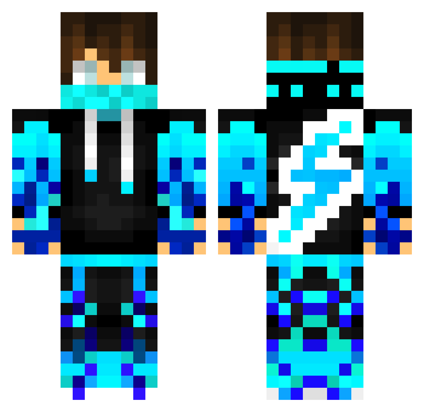 zPaTtz Minecraft skin, front and back view