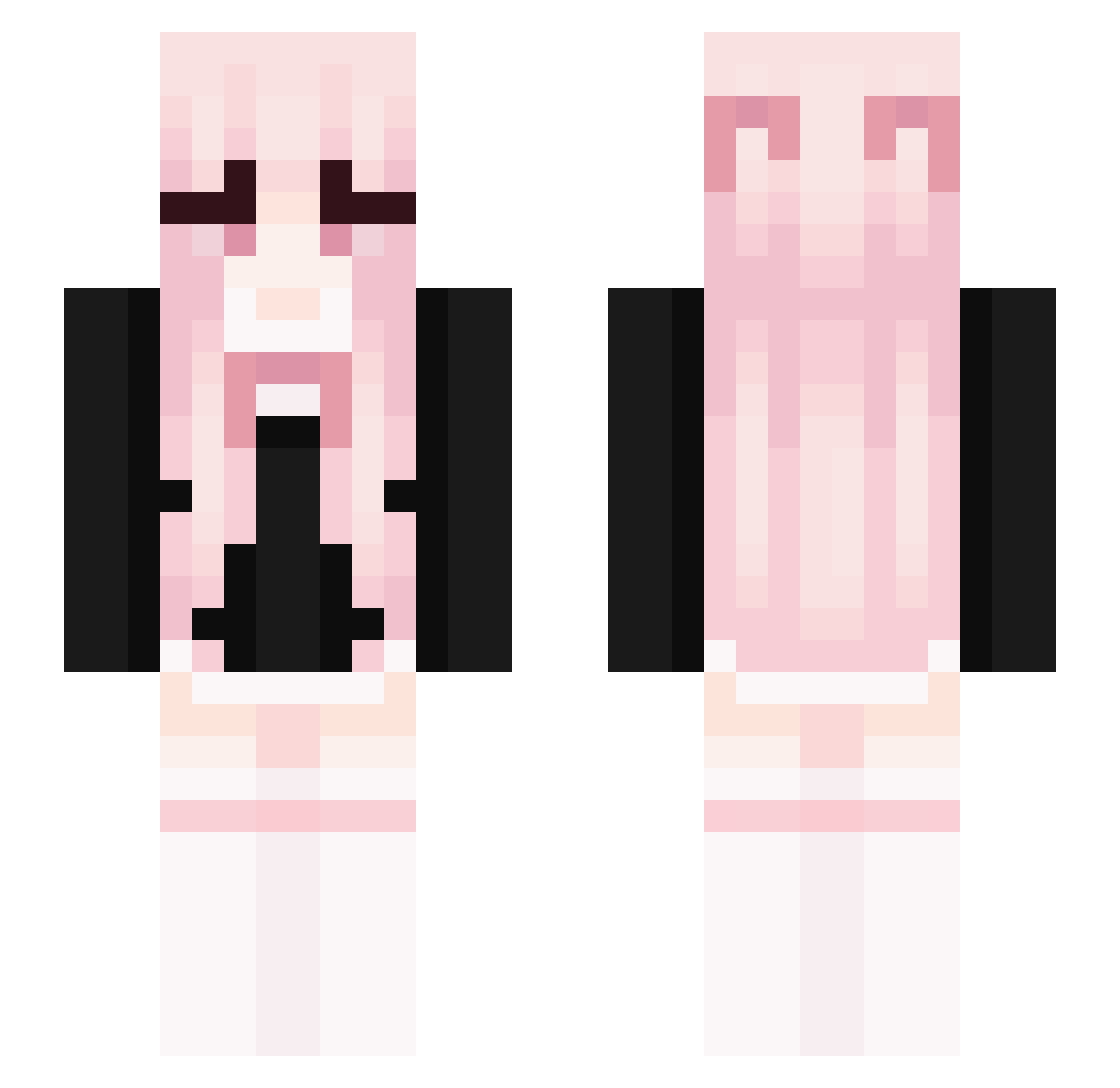 Soinnn Minecraft skin, front and back view