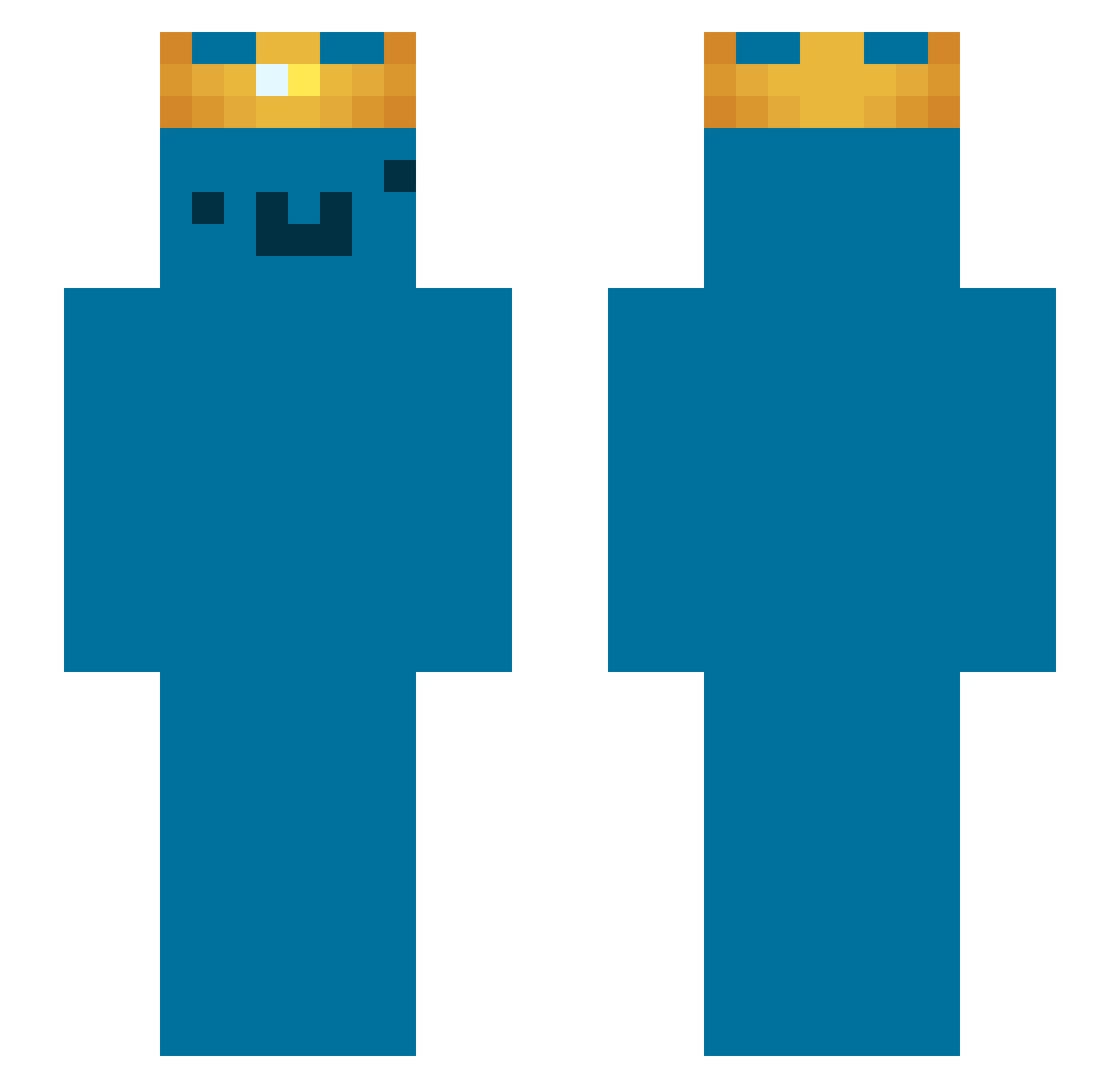 sL4y_Queen Minecraft skin, front and back view