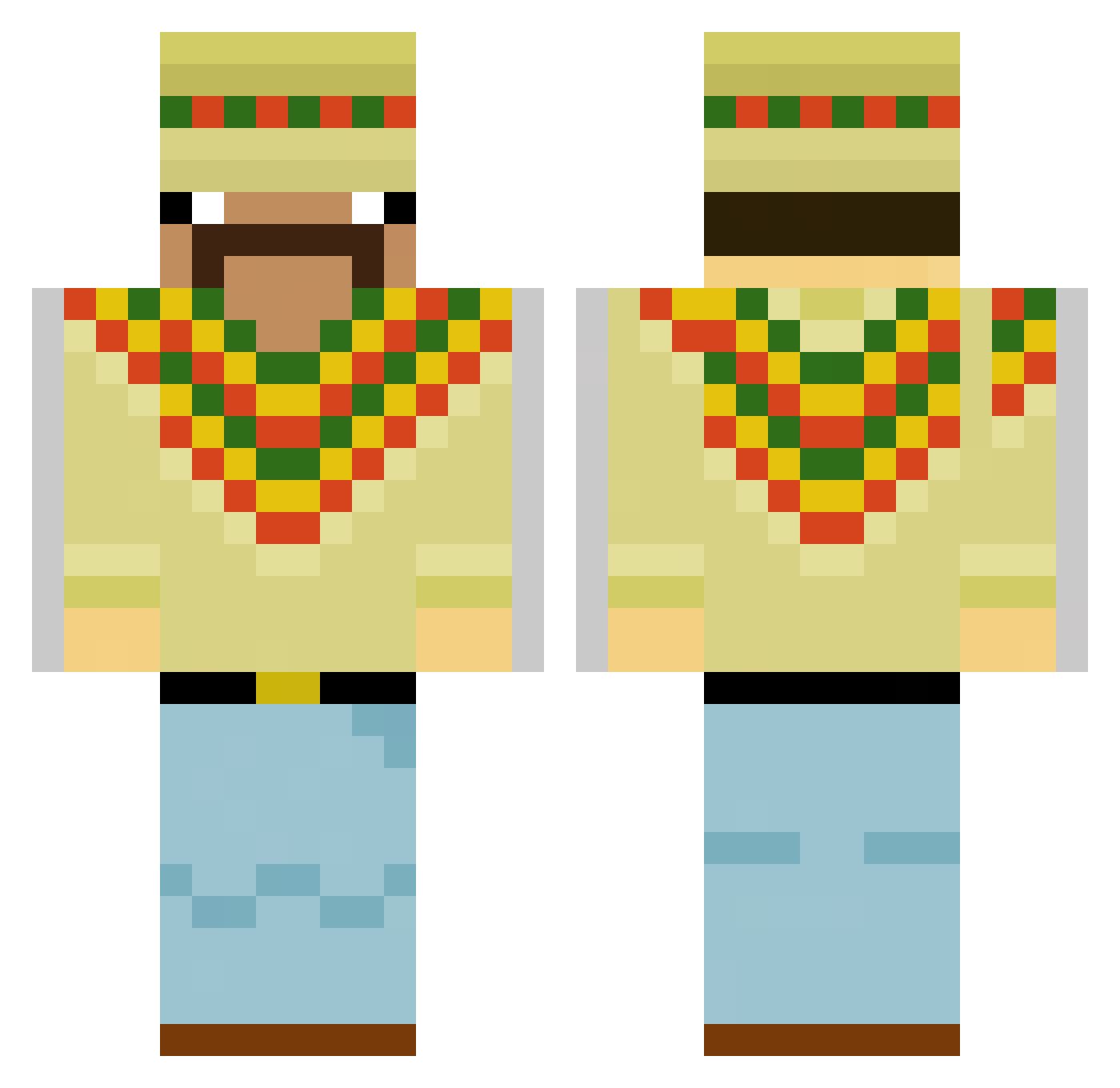timscheepers Minecraft skin, front and back view
