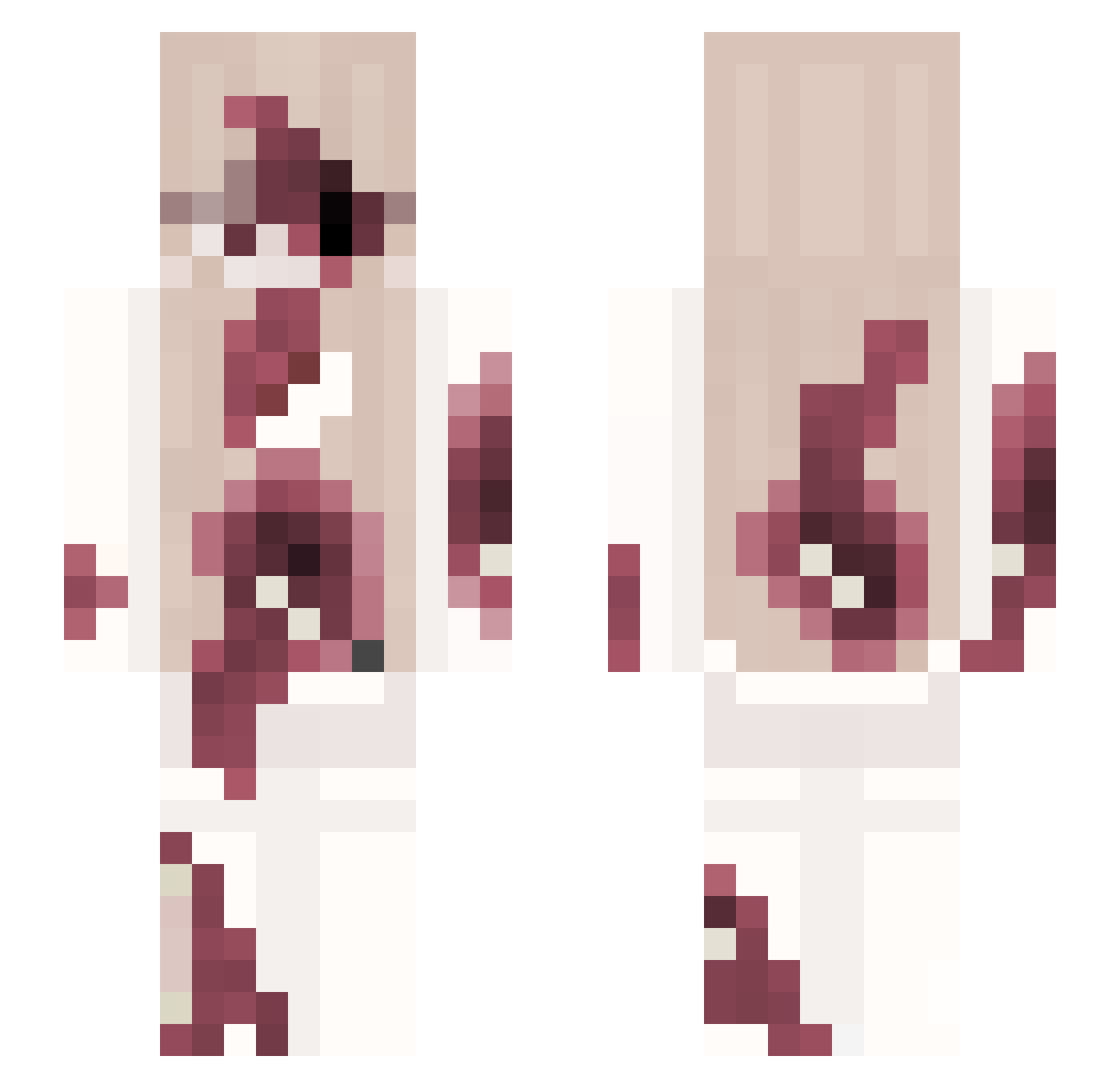 Anathema3103 Minecraft skin, front and back view