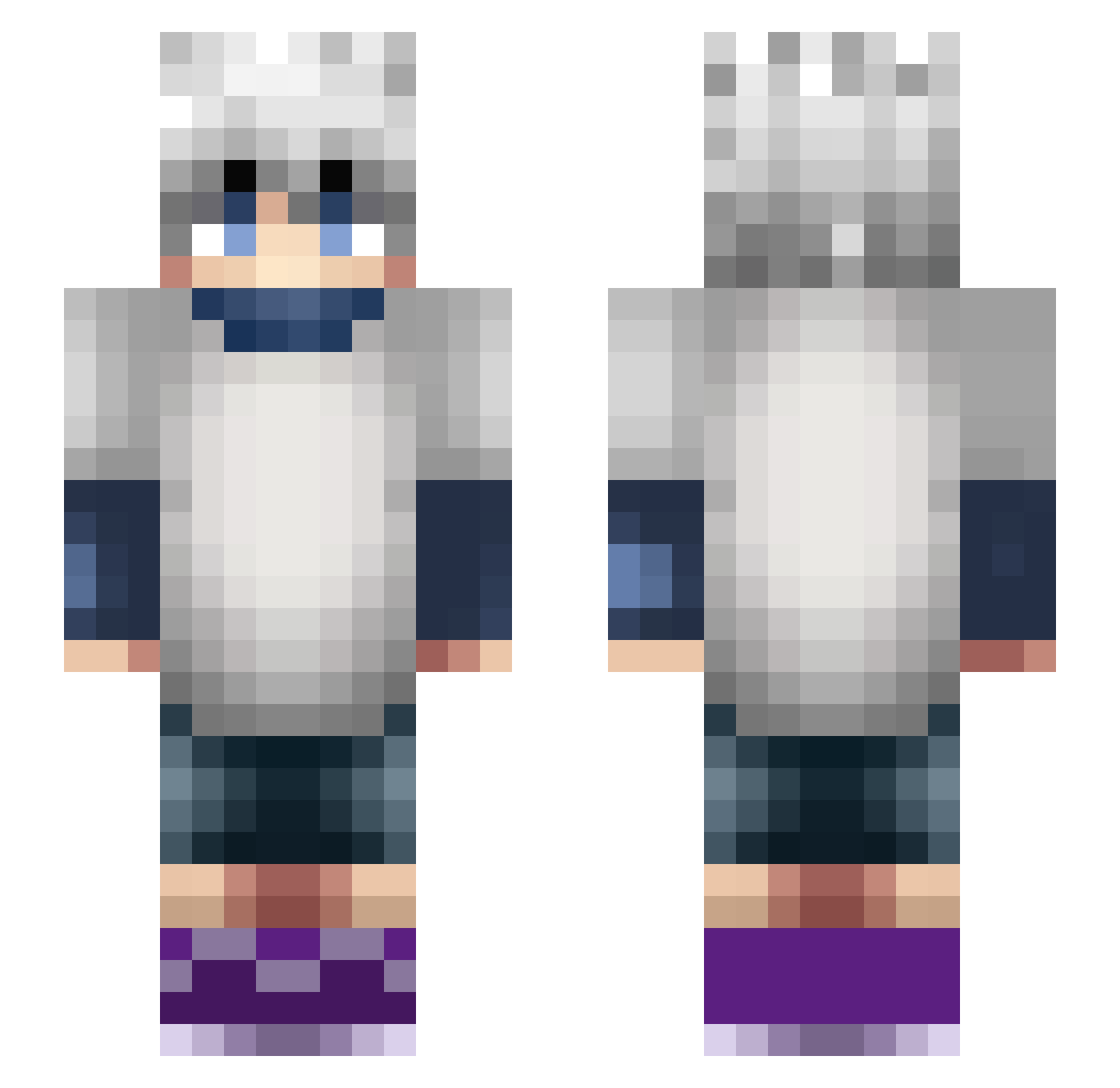 PETERPETER2021 Minecraft skin, front and back view
