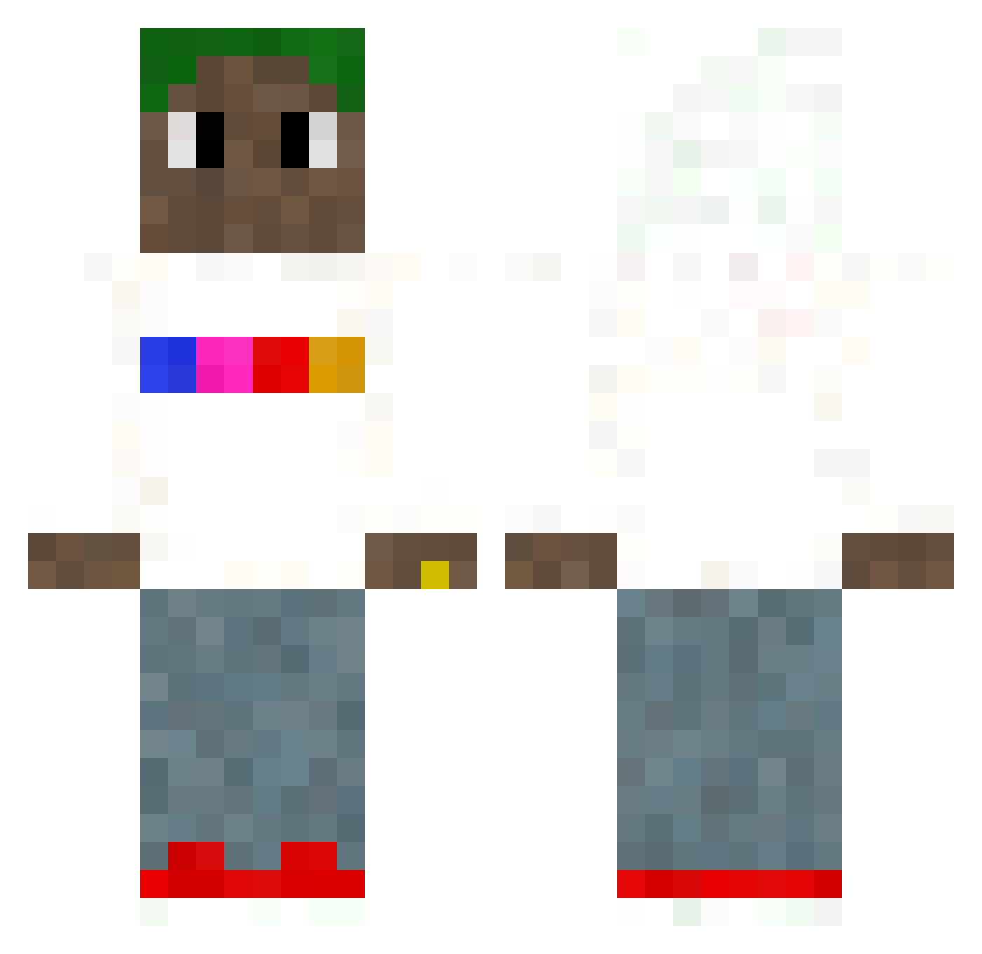 beijavam Minecraft skin, front and back view