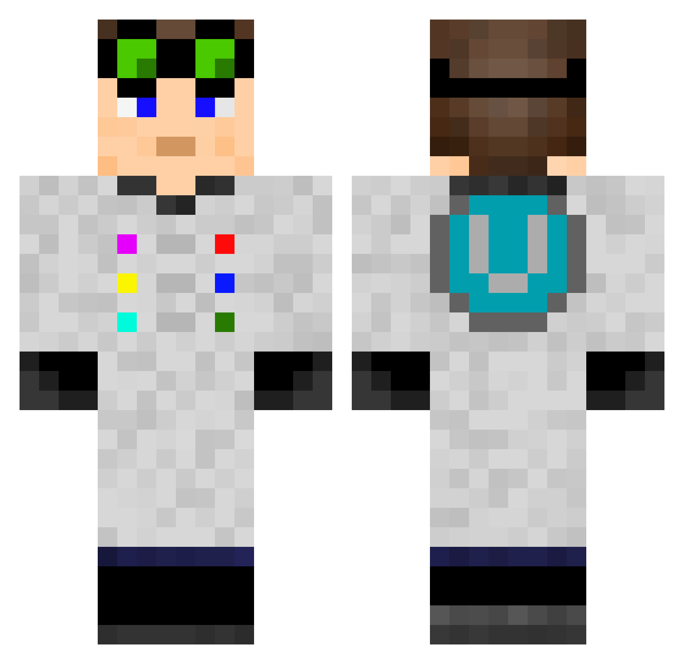 Jude_Hilt Minecraft skin, front and back view