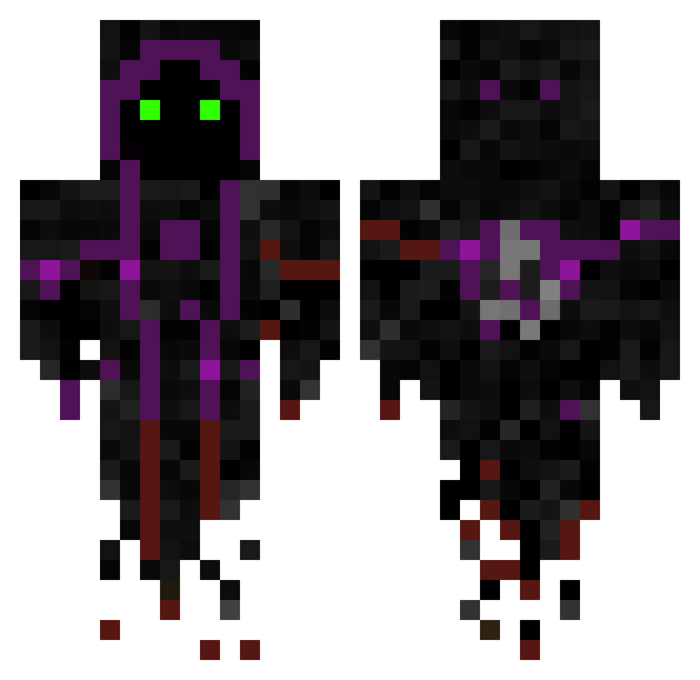 alvarosonny Minecraft skin, front and back view