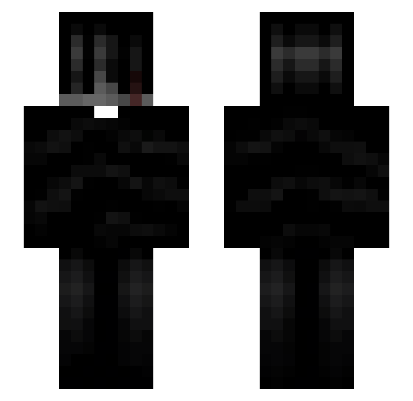 seebva Minecraft skin, front and back view